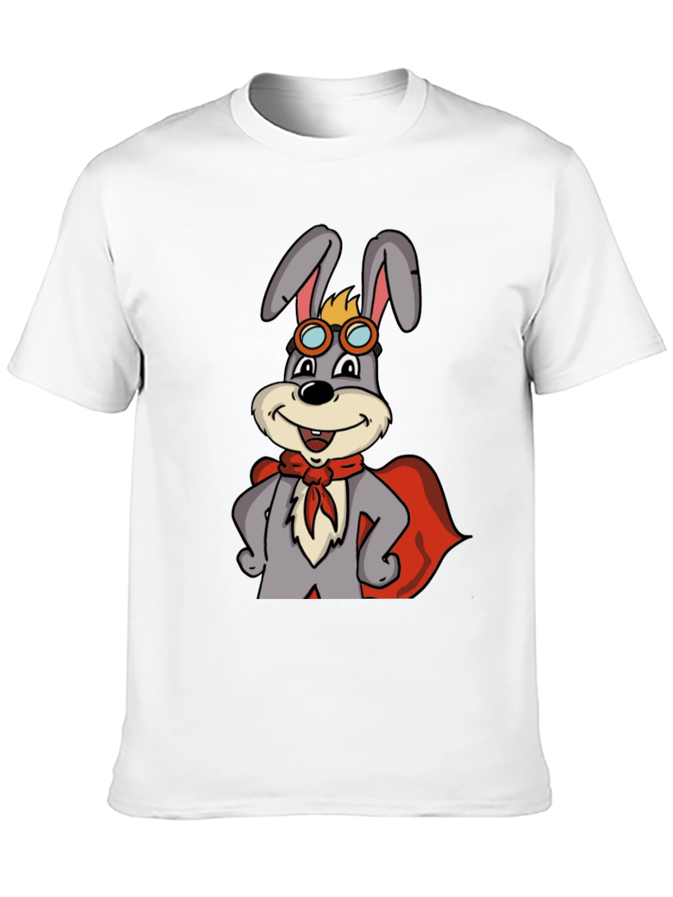 Black Superhero Rabbit T-Shirt view 10