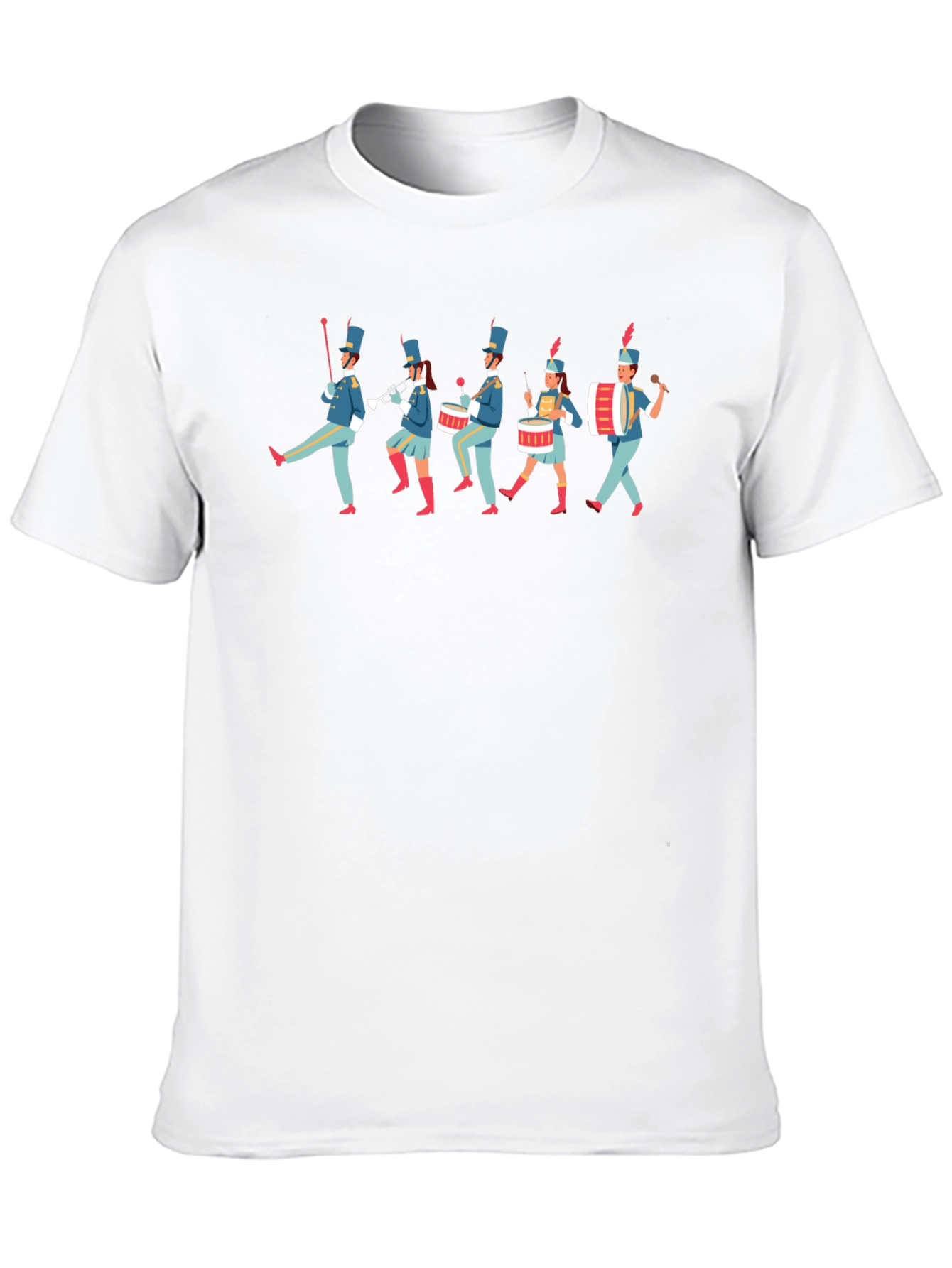 Black Marching Band Tee - Novelty Graphic T-Shirt view 10