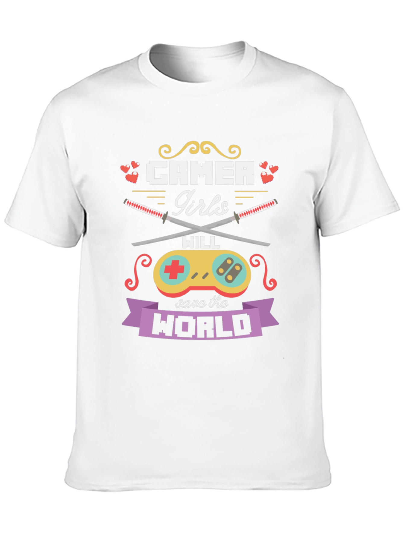 Black Gamer Girls Will Save the World T-Shirt view 10