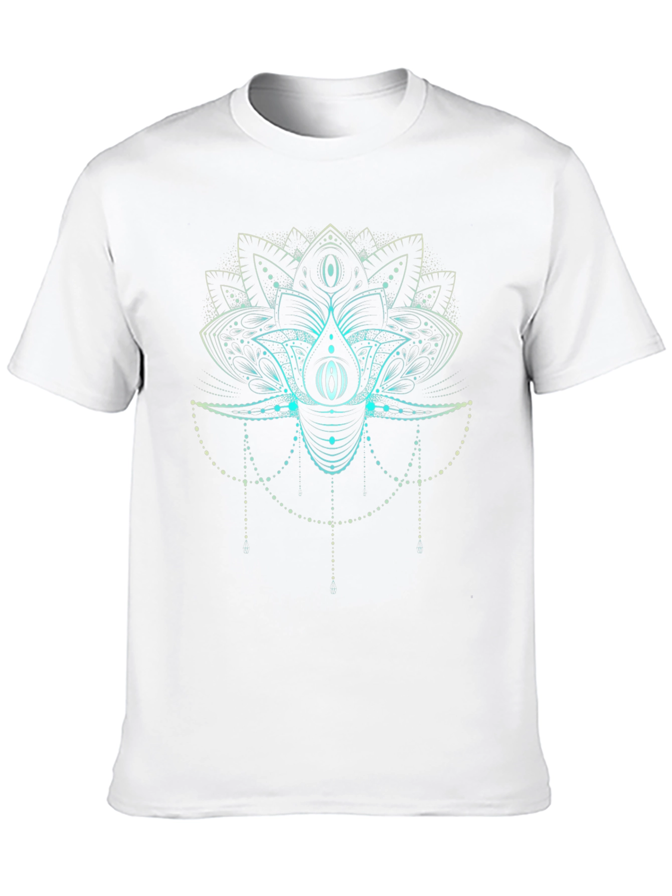 Black Mystic Lotus Graphic Tee - Black view 10