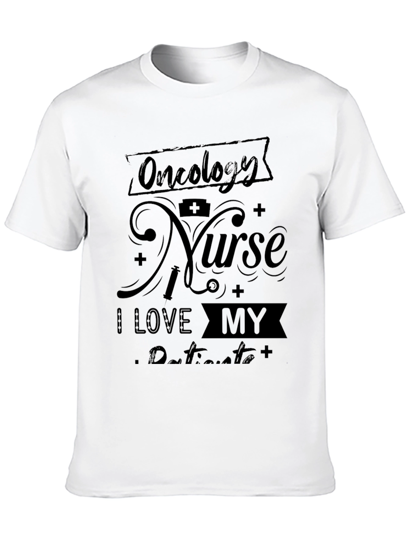 Black Oncology Nurse I Love My Patients T-Shirt view 10