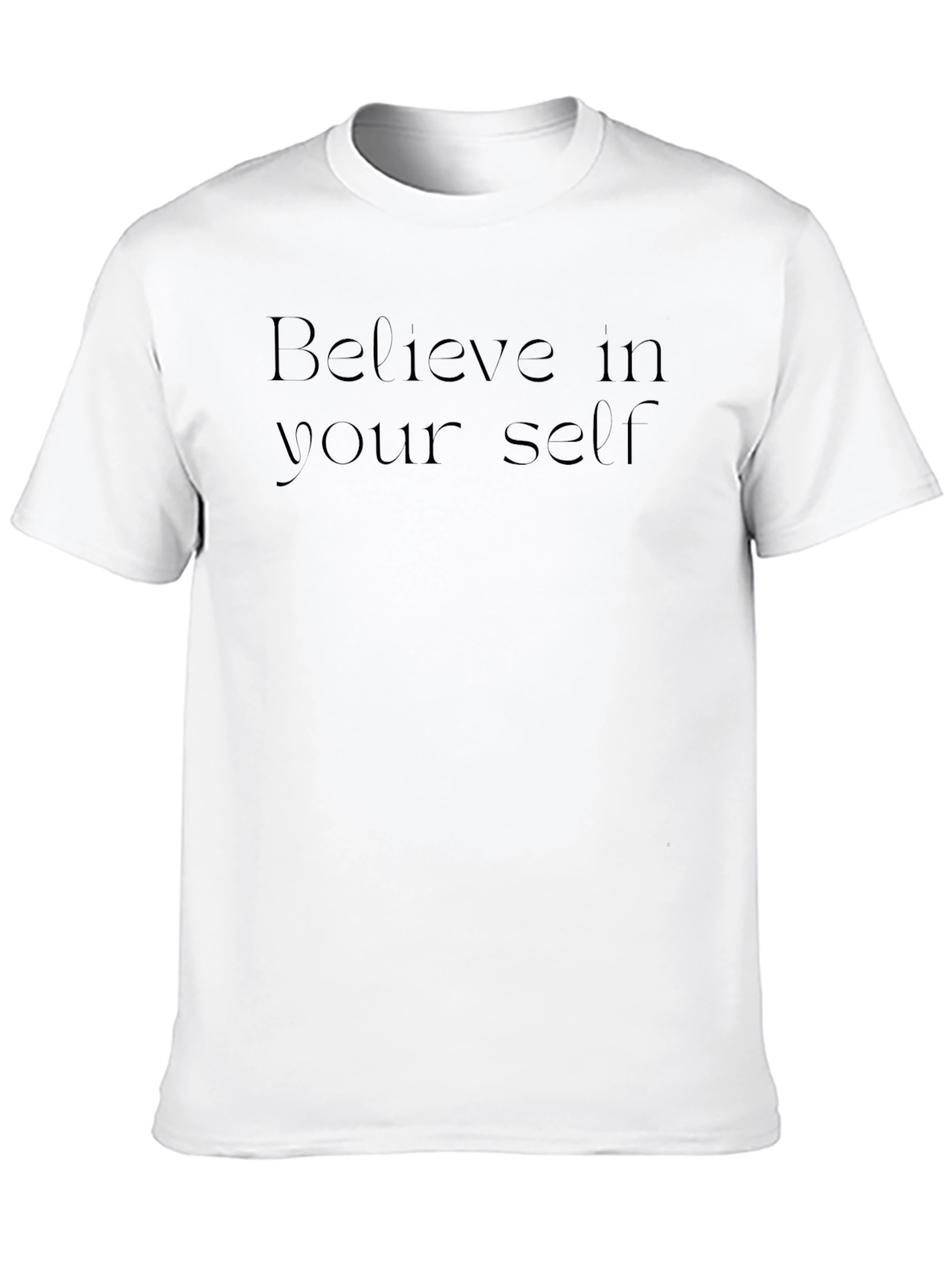 Black Believe In Yourself Black T-Shirt view 10