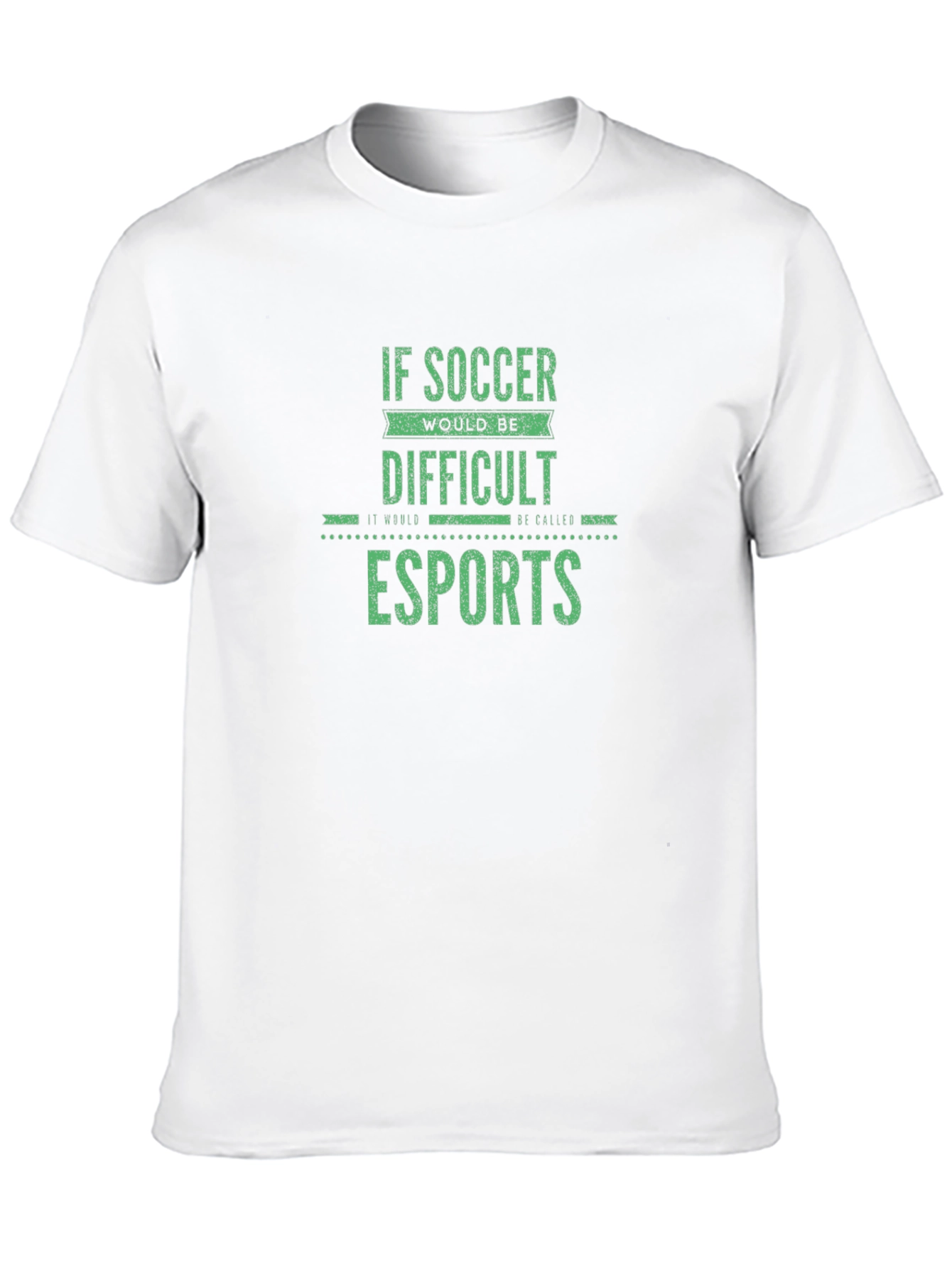 Black Esports Soccer T-Shirt - Difficult Gamer Tee view 10