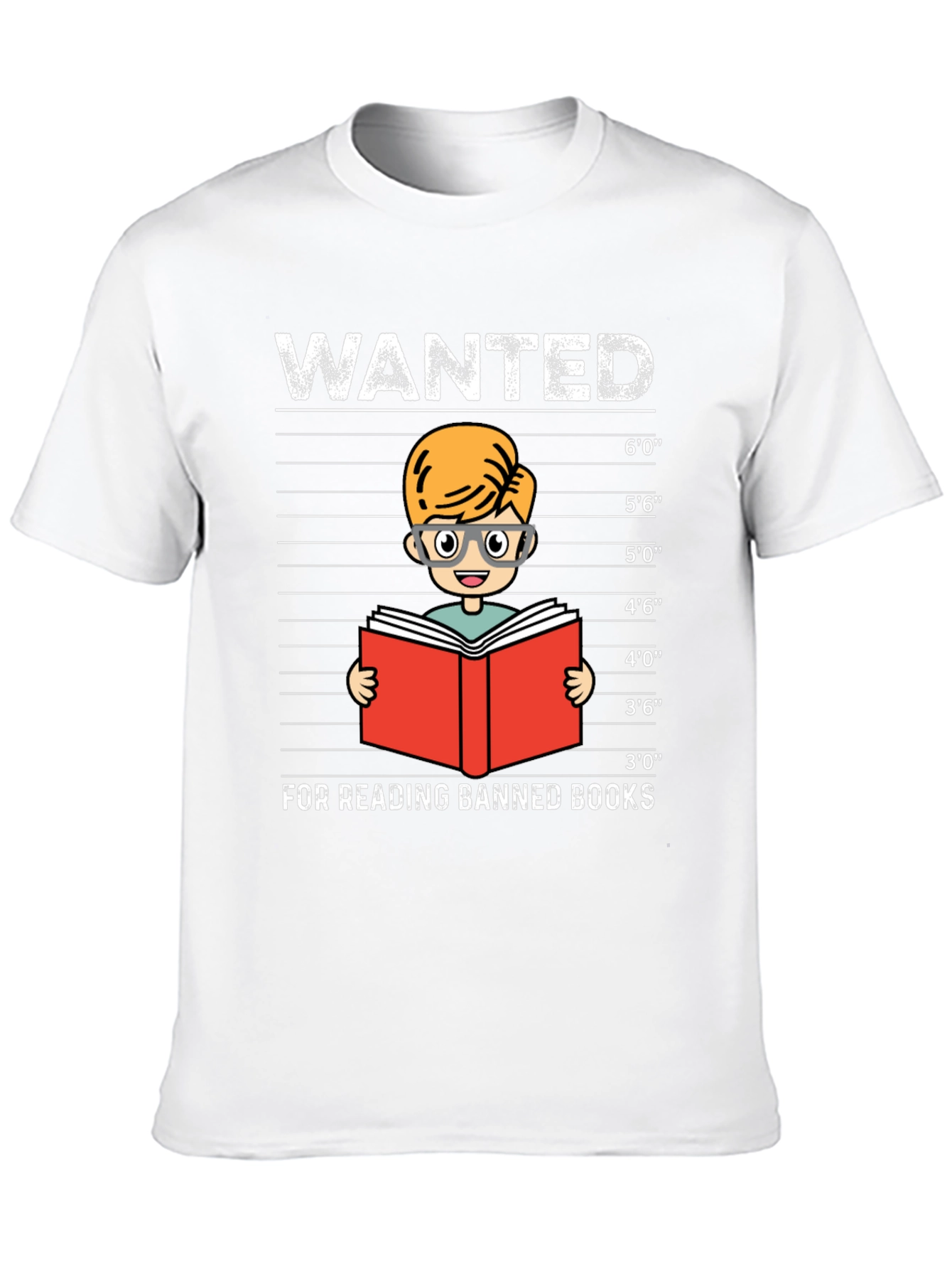 Black Wanted For Reading Banned Books T-Shirt view 10