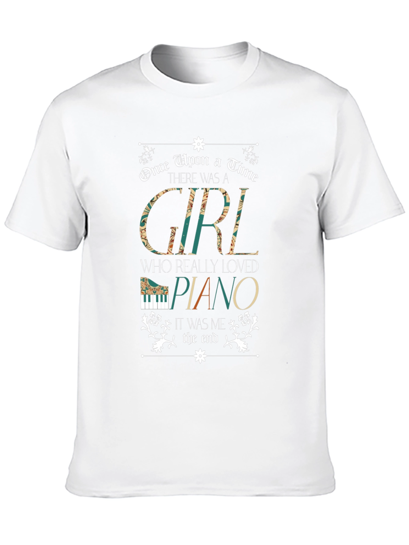 Black Piano Lover Graphic T-Shirt view 10