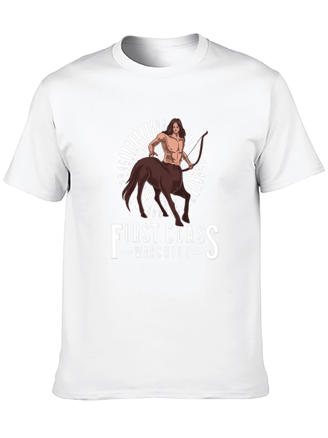 Black First Class Warchief Centaur Graphic Tee view 10