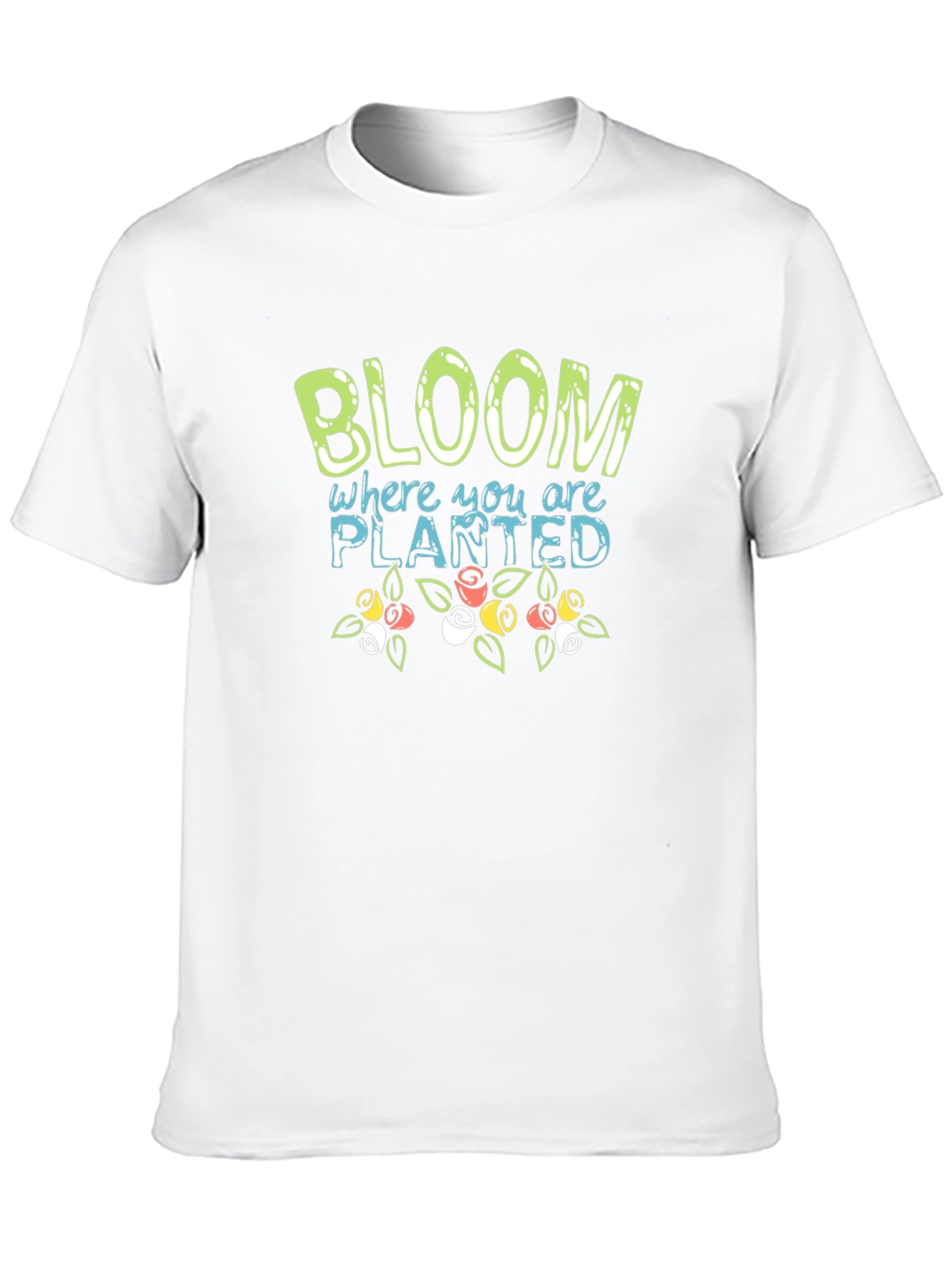 Black Bloom Where You Are Planted T-Shirt view 10