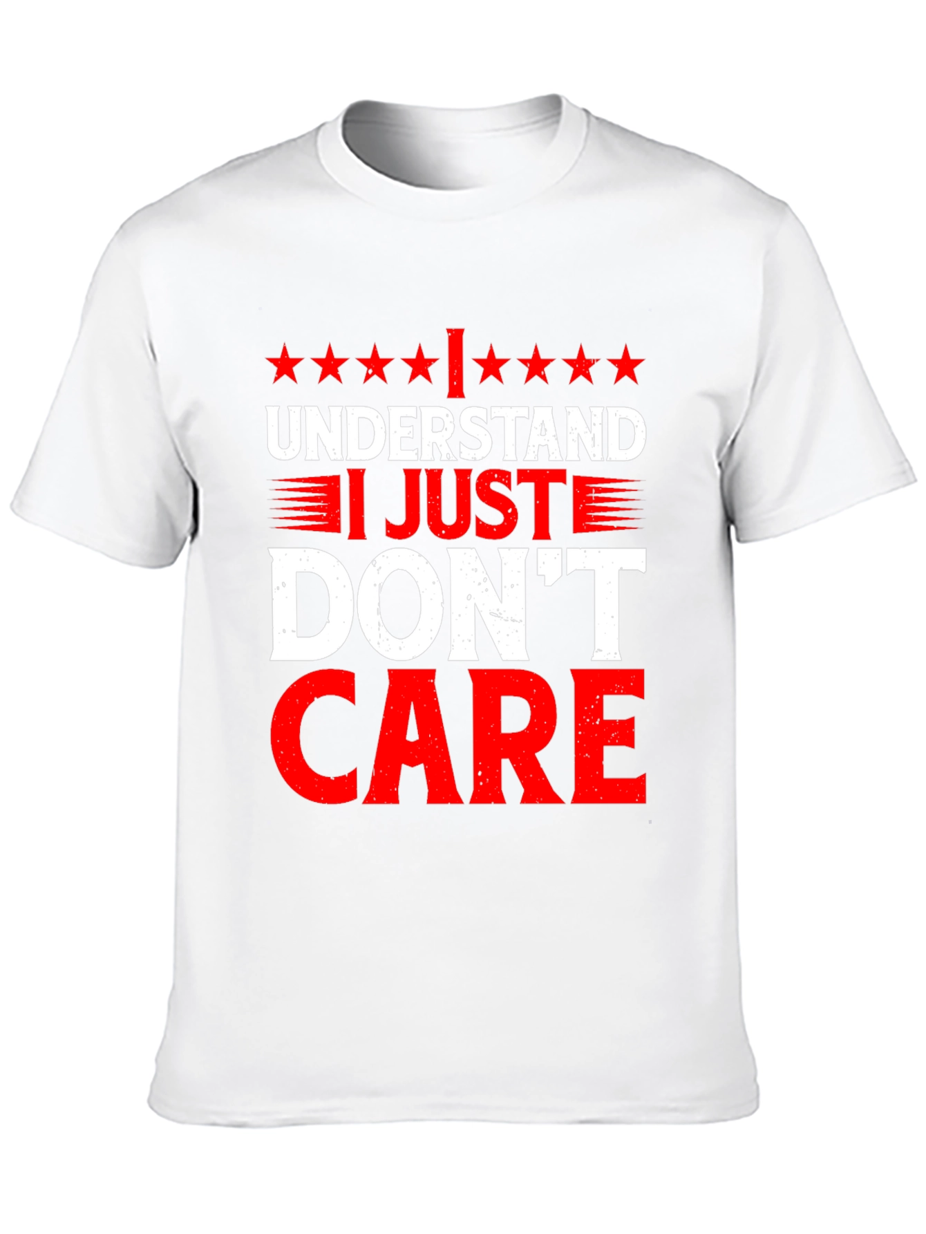 Black Funny I Understand I Just Don't Care Graphic T-Shirt view 10