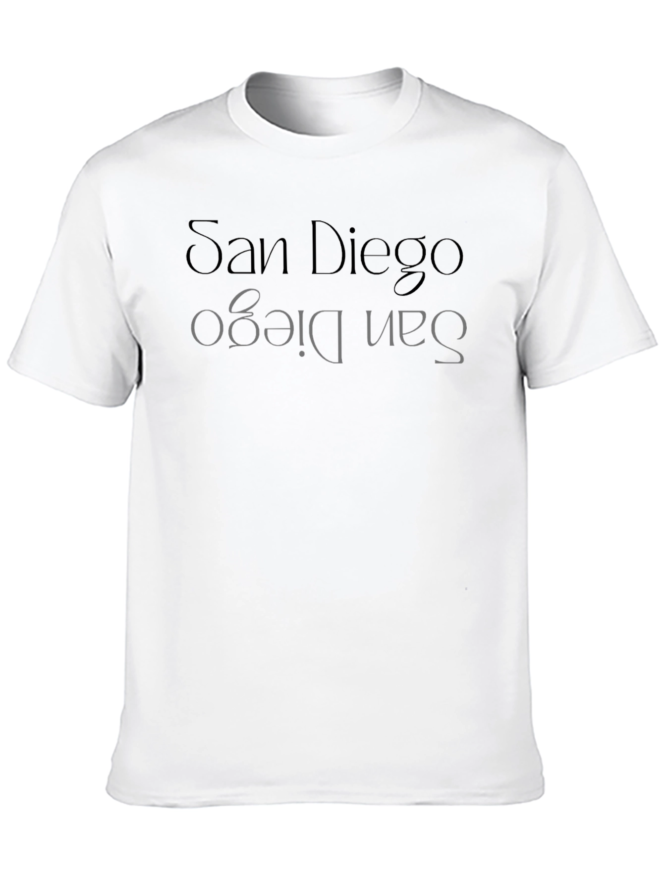 Black San Diego Men's Black Graphic T-Shirt view 10