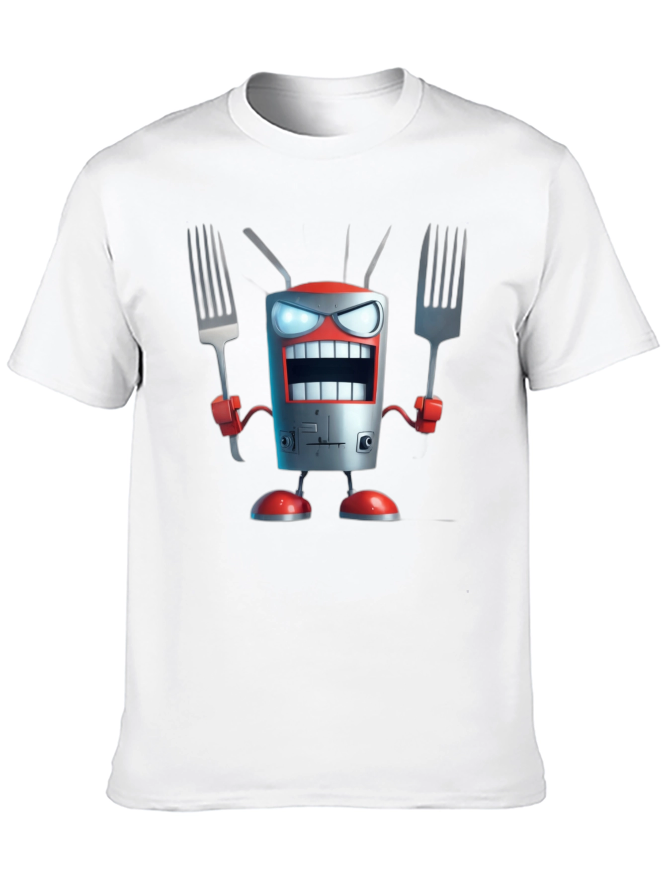 Robot Chef T-Shirt - Funny Cartoon Design - 10