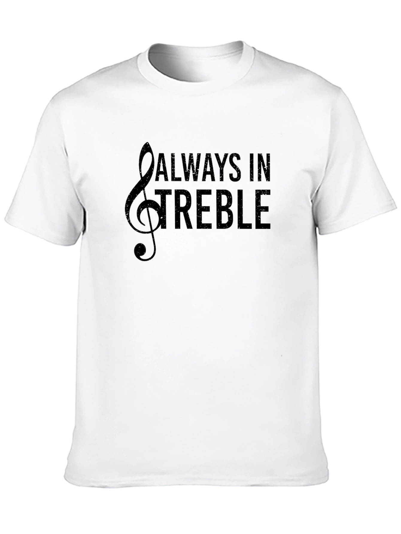 Black Always In Treble Black Graphic T-Shirt view 10
