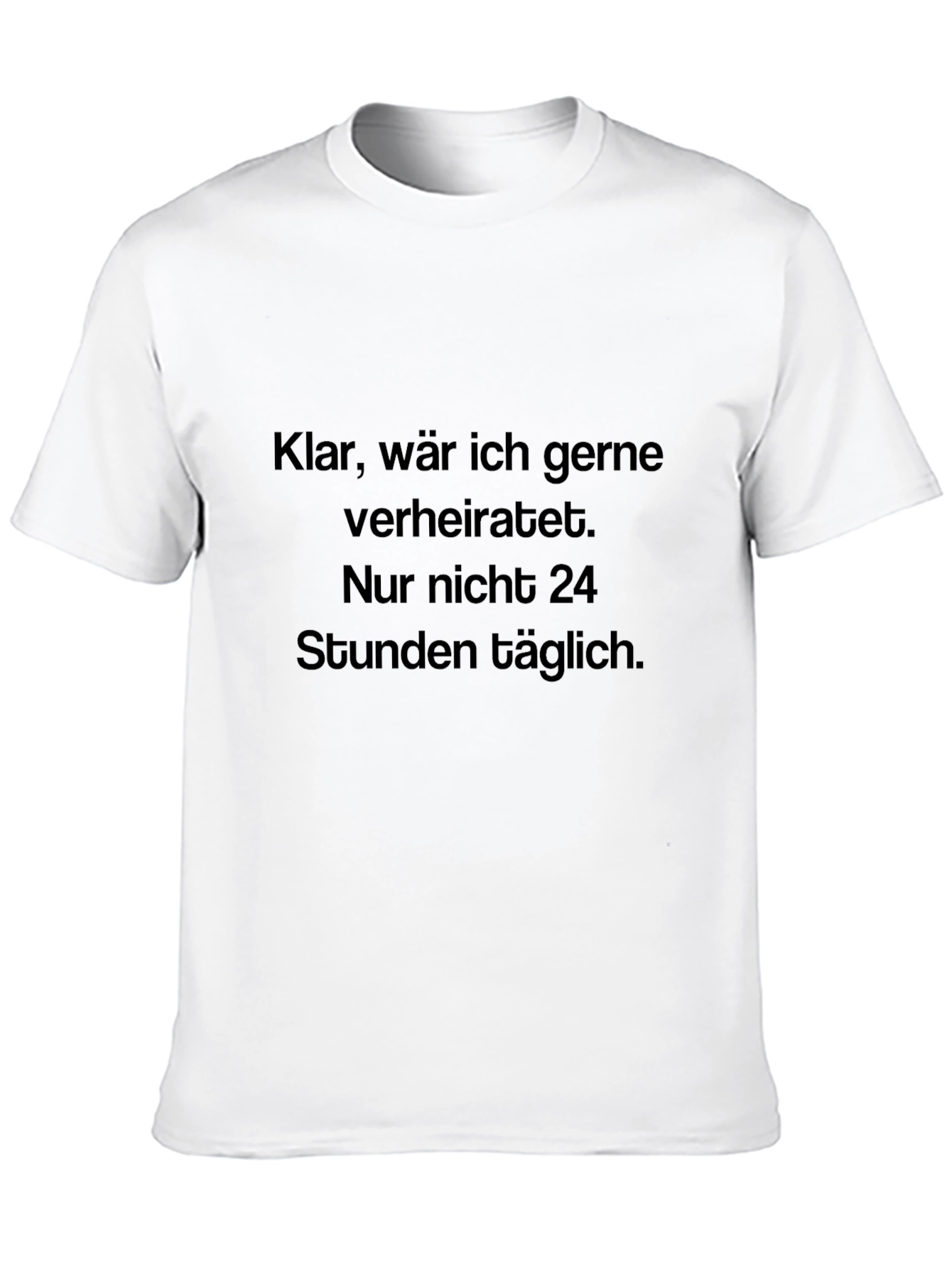 Black Humorous German Slogan T-Shirt view 10