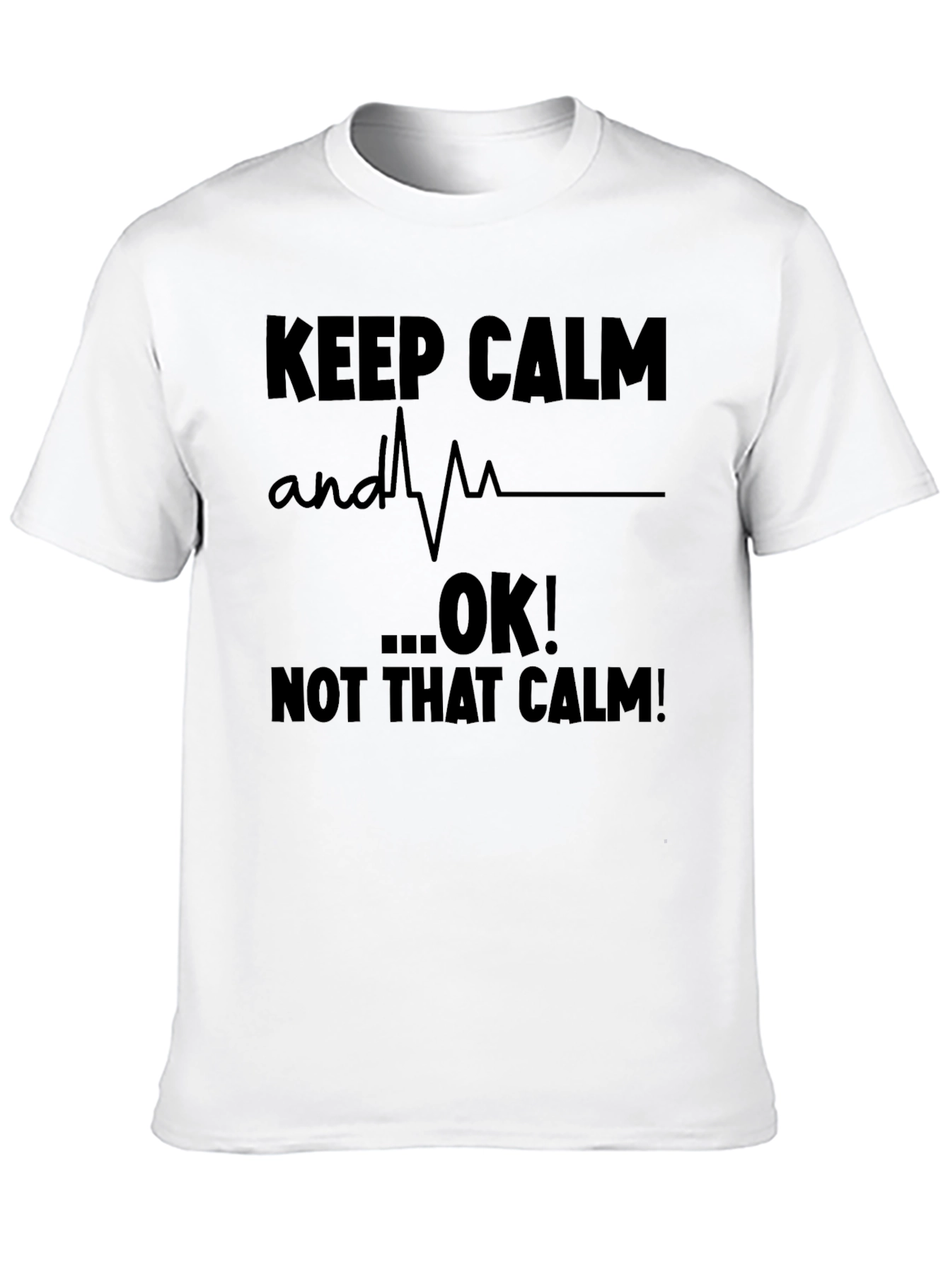 Black Keep Calm...OK! Men's Graphic T-Shirt view 10