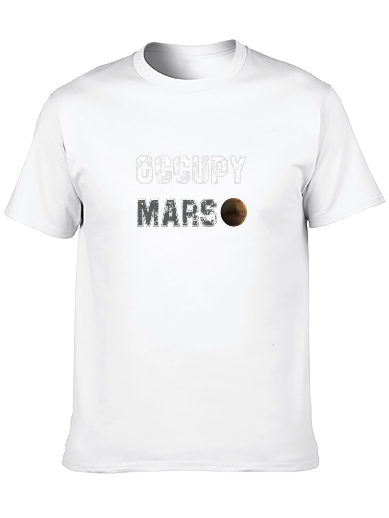 Black Occupy Mars Graphic T-Shirt - Space Exploration Tee view 10