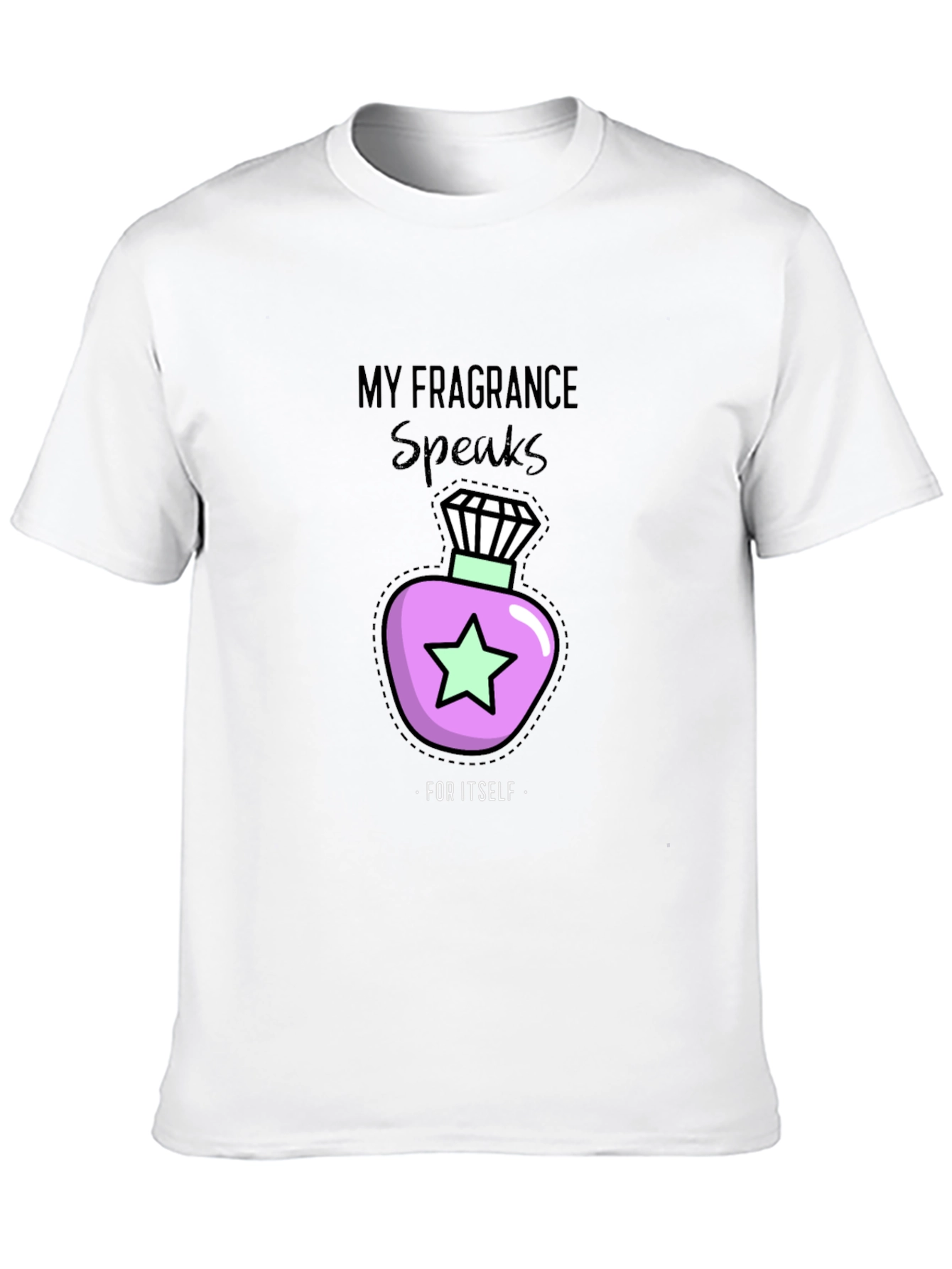 Black My Fragrance Speaks T-Shirt - Stylish and Unique view 10