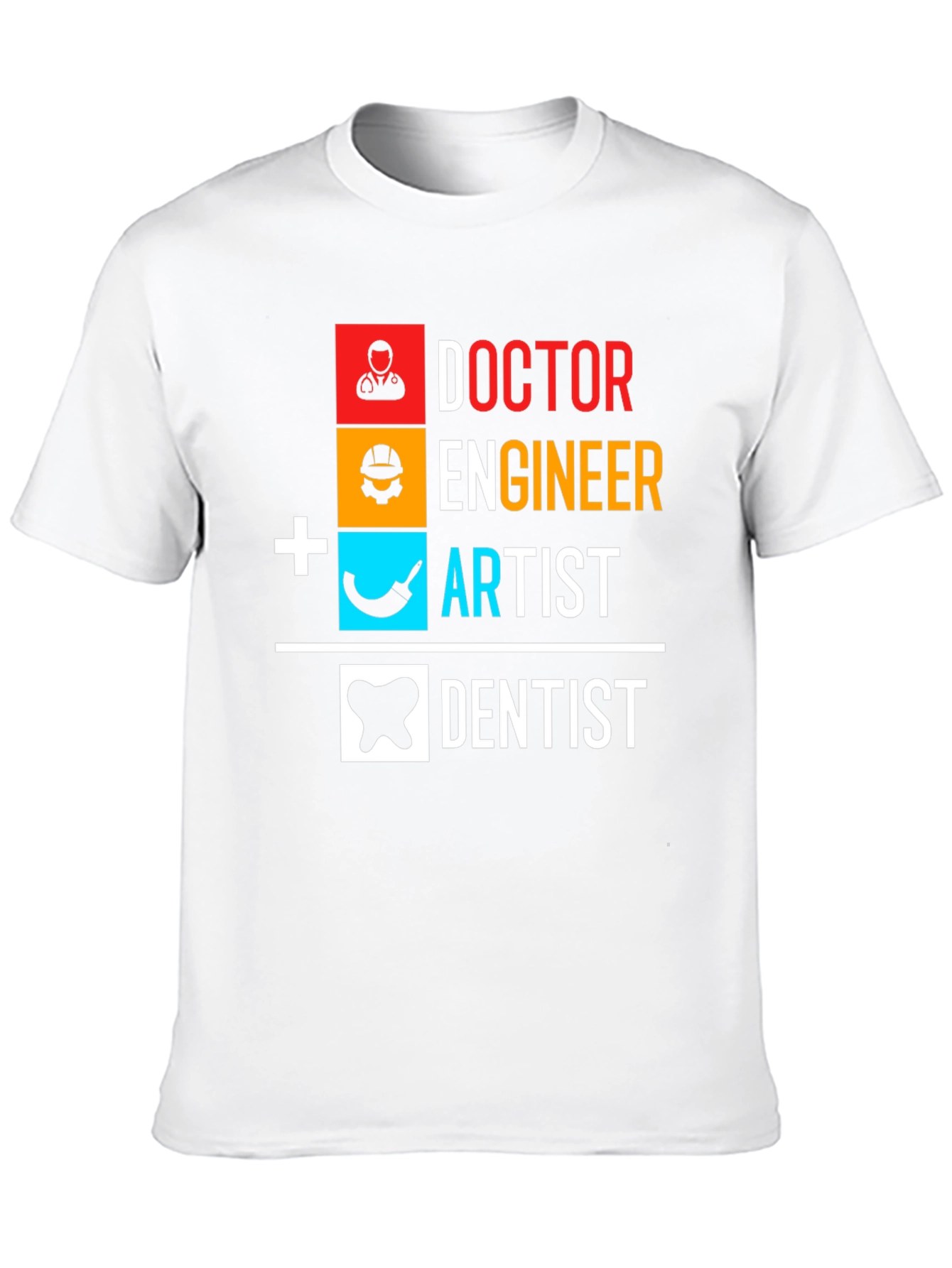 Black Doctor Engineer Artist Dentist Graphic Tee view 10