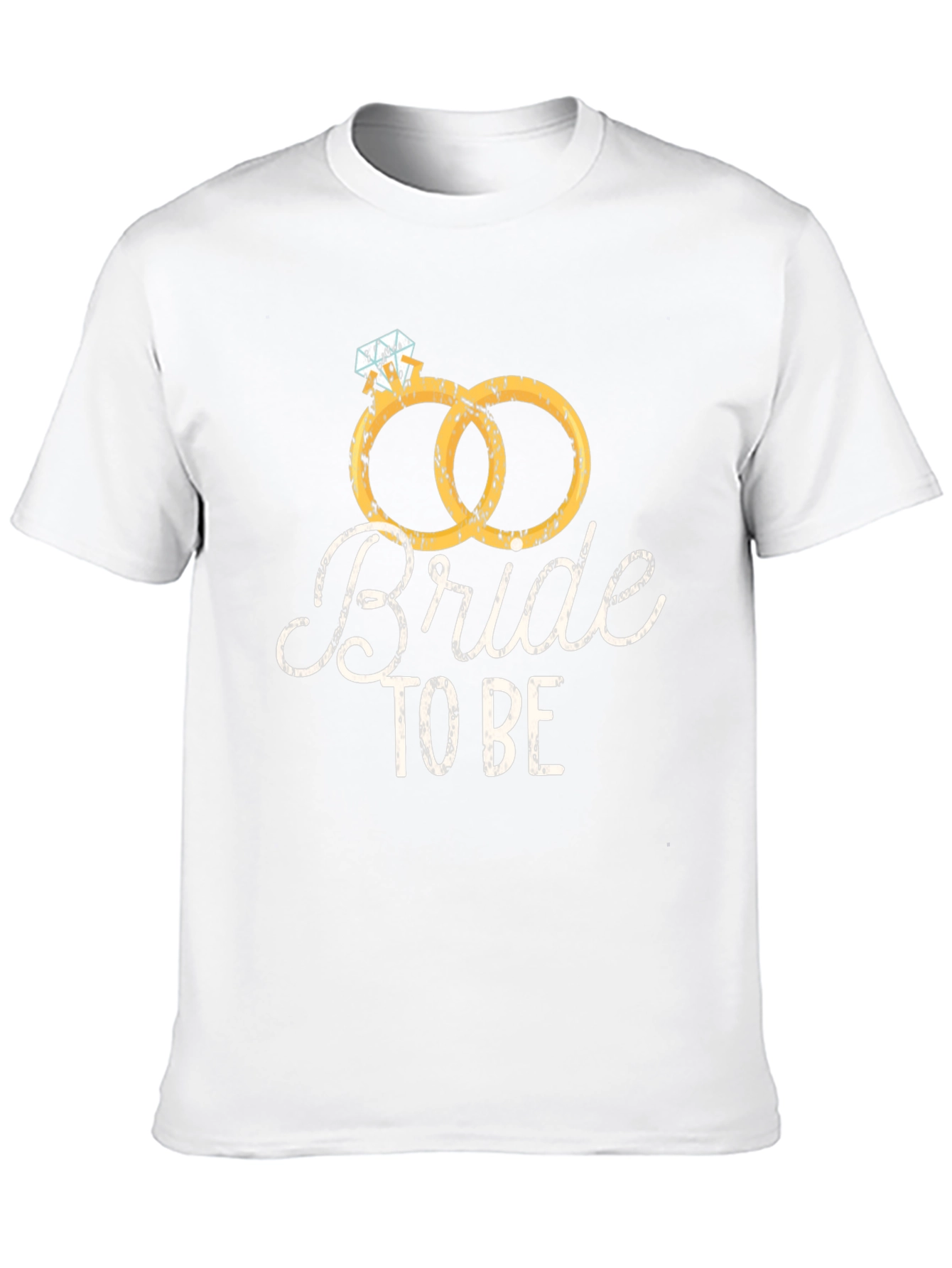 Black Bride To Be T-Shirt - Wedding Rings Design view 10