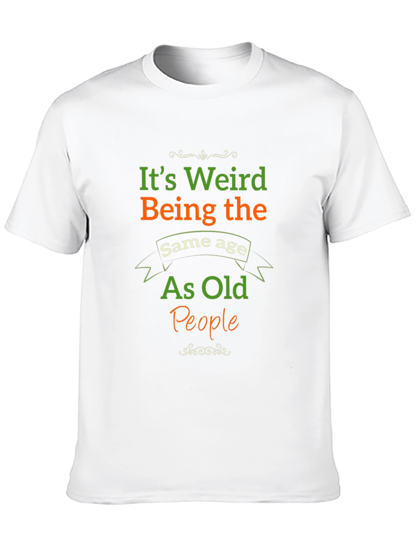 Black Funny 'Same Age as Old People' Graphic Tee view 10