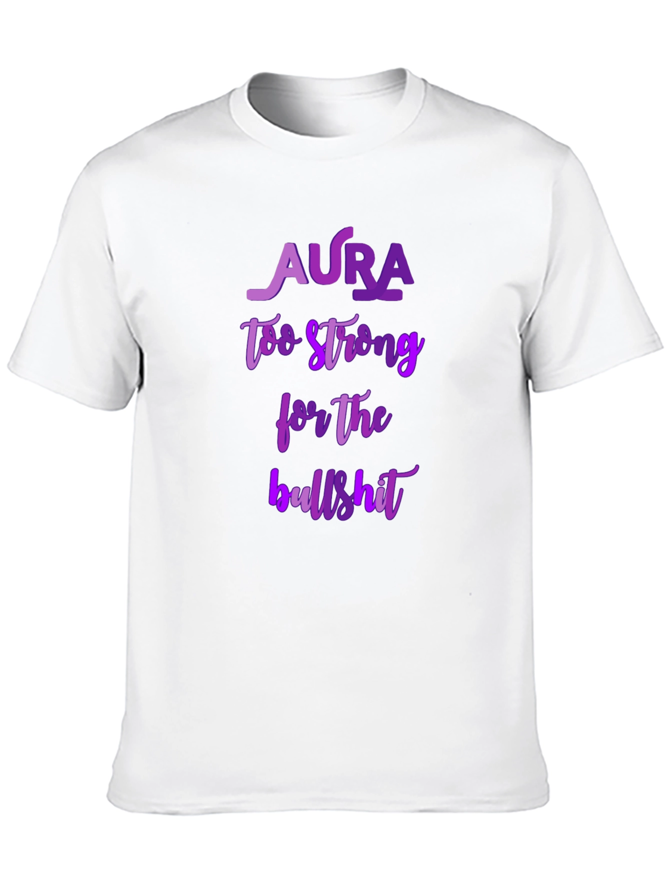 Black Aura Too Strong Graphic T-Shirt - Black view 10