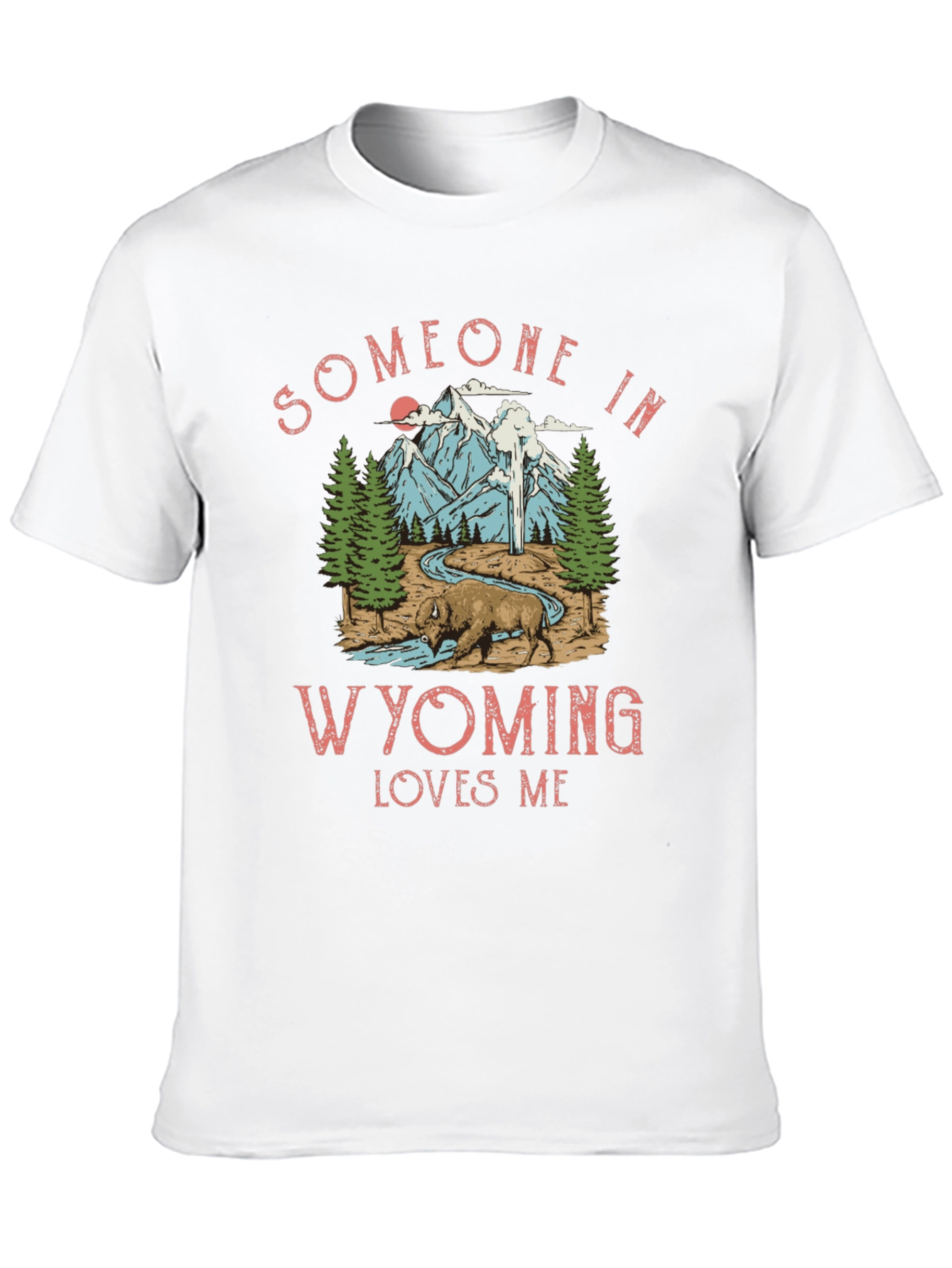 Black Wyoming Loves Me Graphic Tee - Black view 10