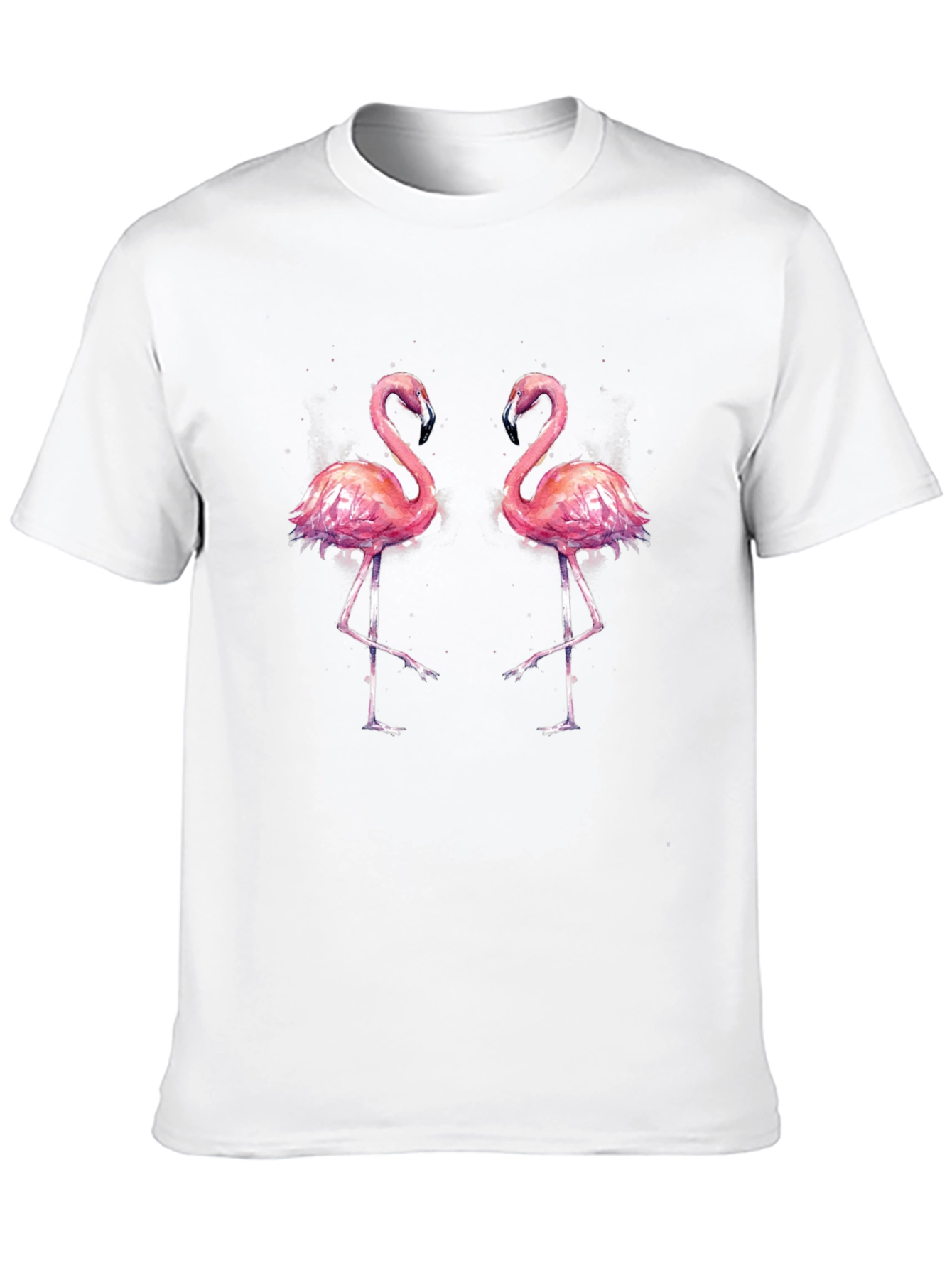 Black Flamingo Graphic Tee - Black Cotton T-Shirt view 10