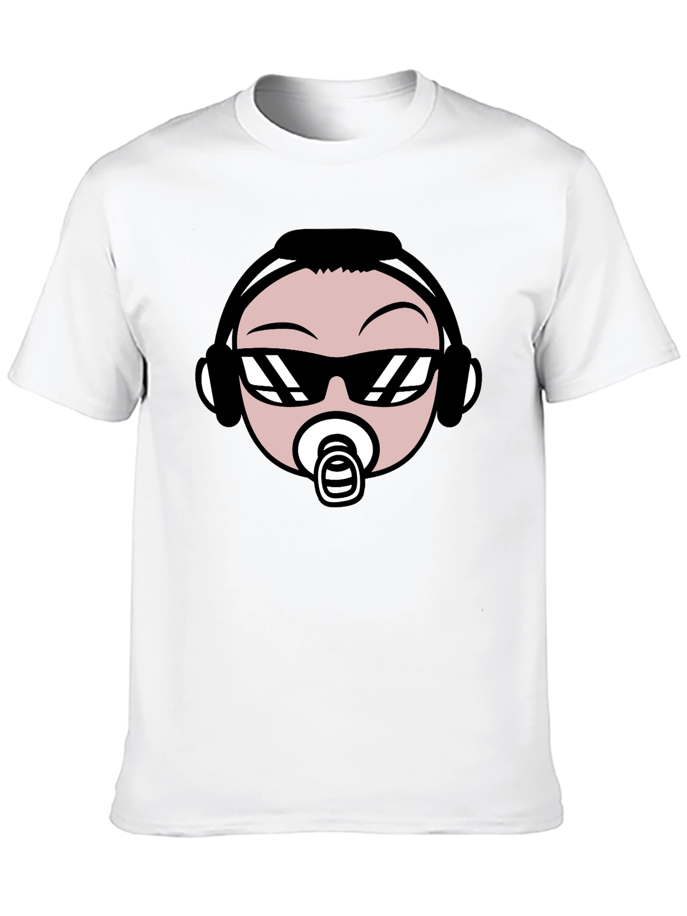 Black Cool Baby DJ T-Shirt - Black Cotton Graphic Tee view 10