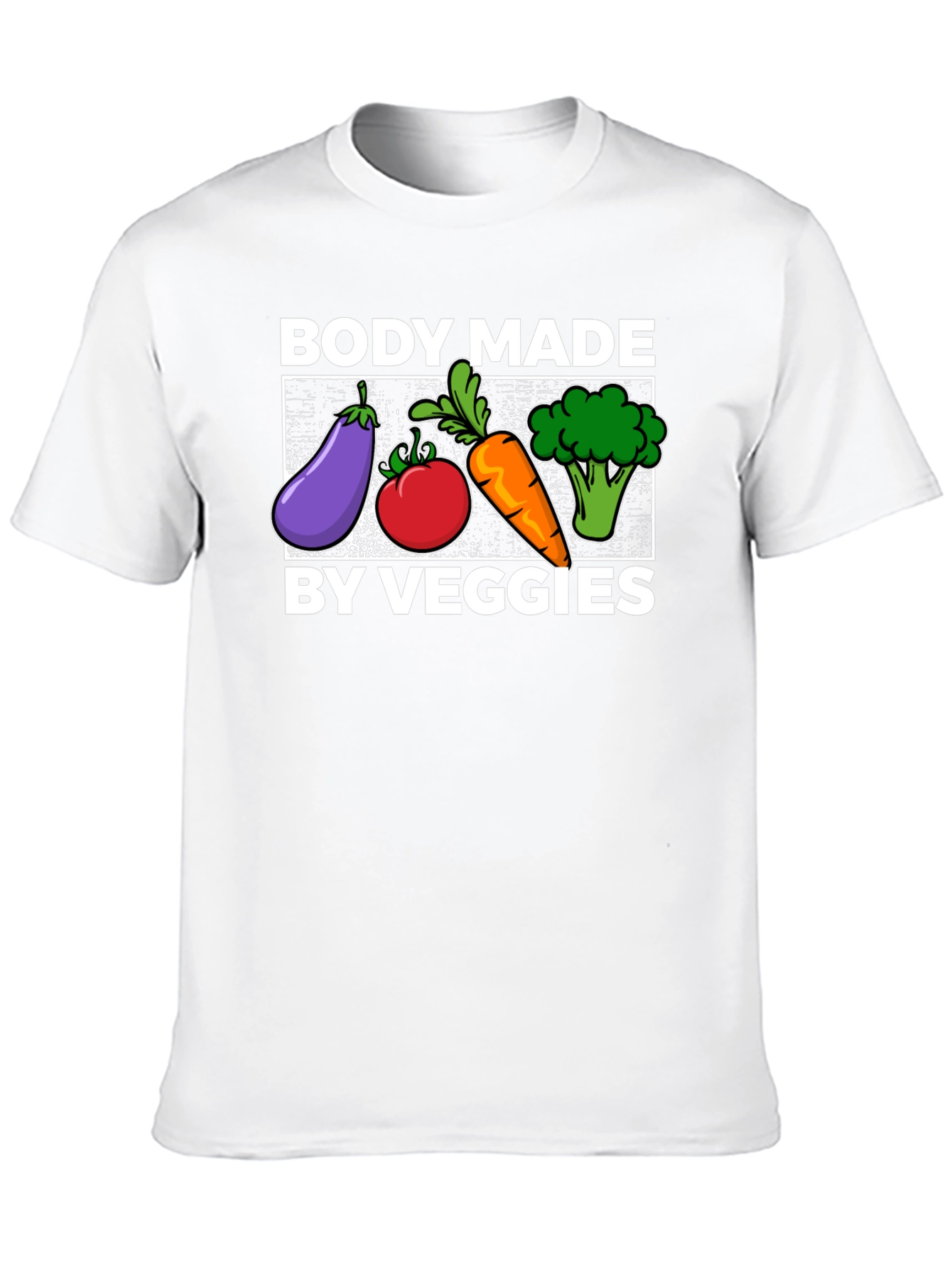 Body Made By Veggies Graphic T-Shirt - 10