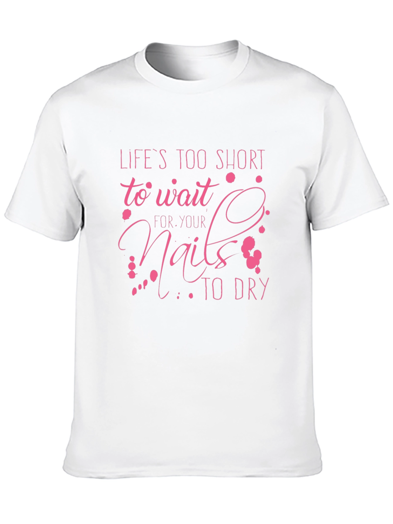 Black Life's Too Short Nails Graphic Tee view 10