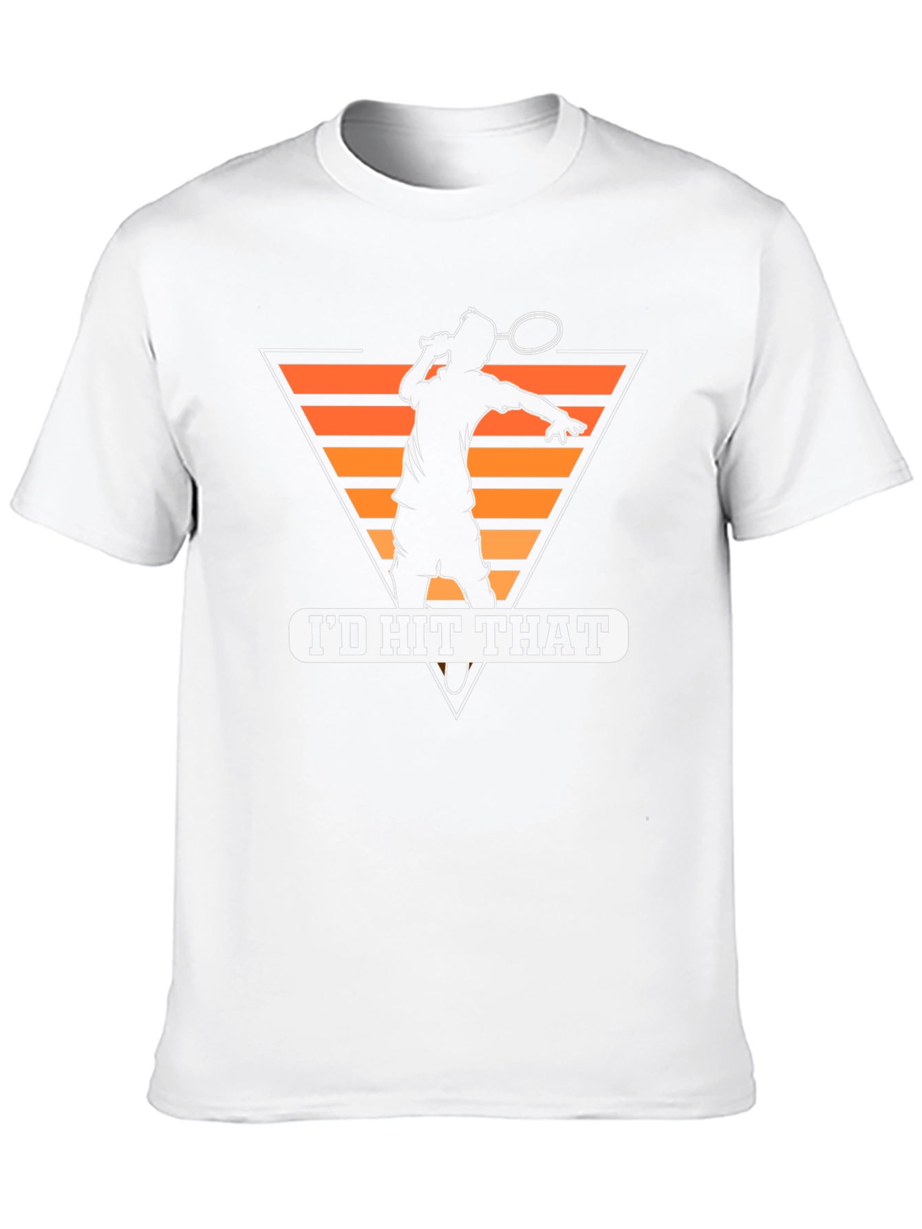 Black I'd Hit That Funny Tennis T-Shirt view 10