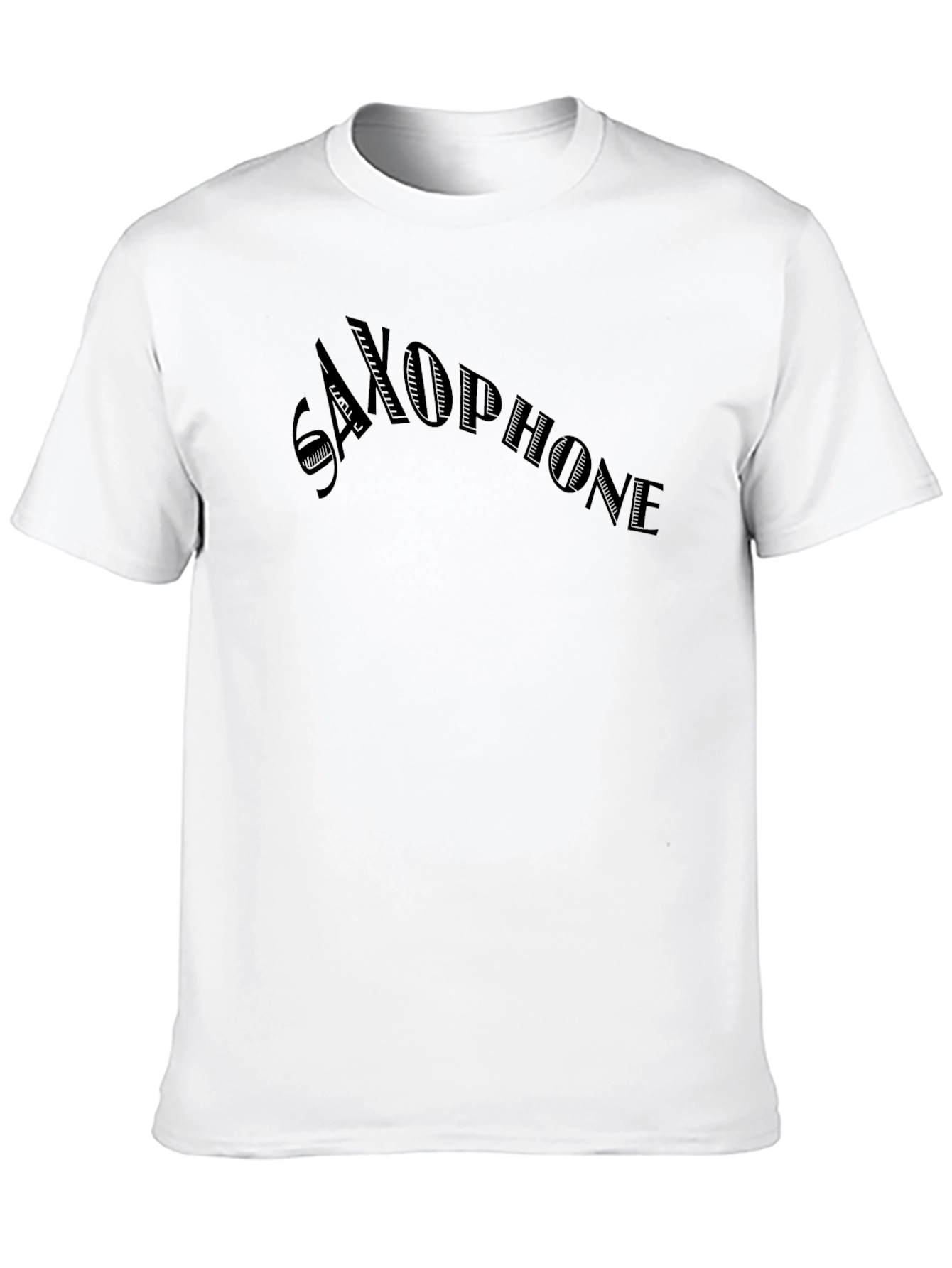 Black Saxophone Graphic Tee - Solid Black view 10