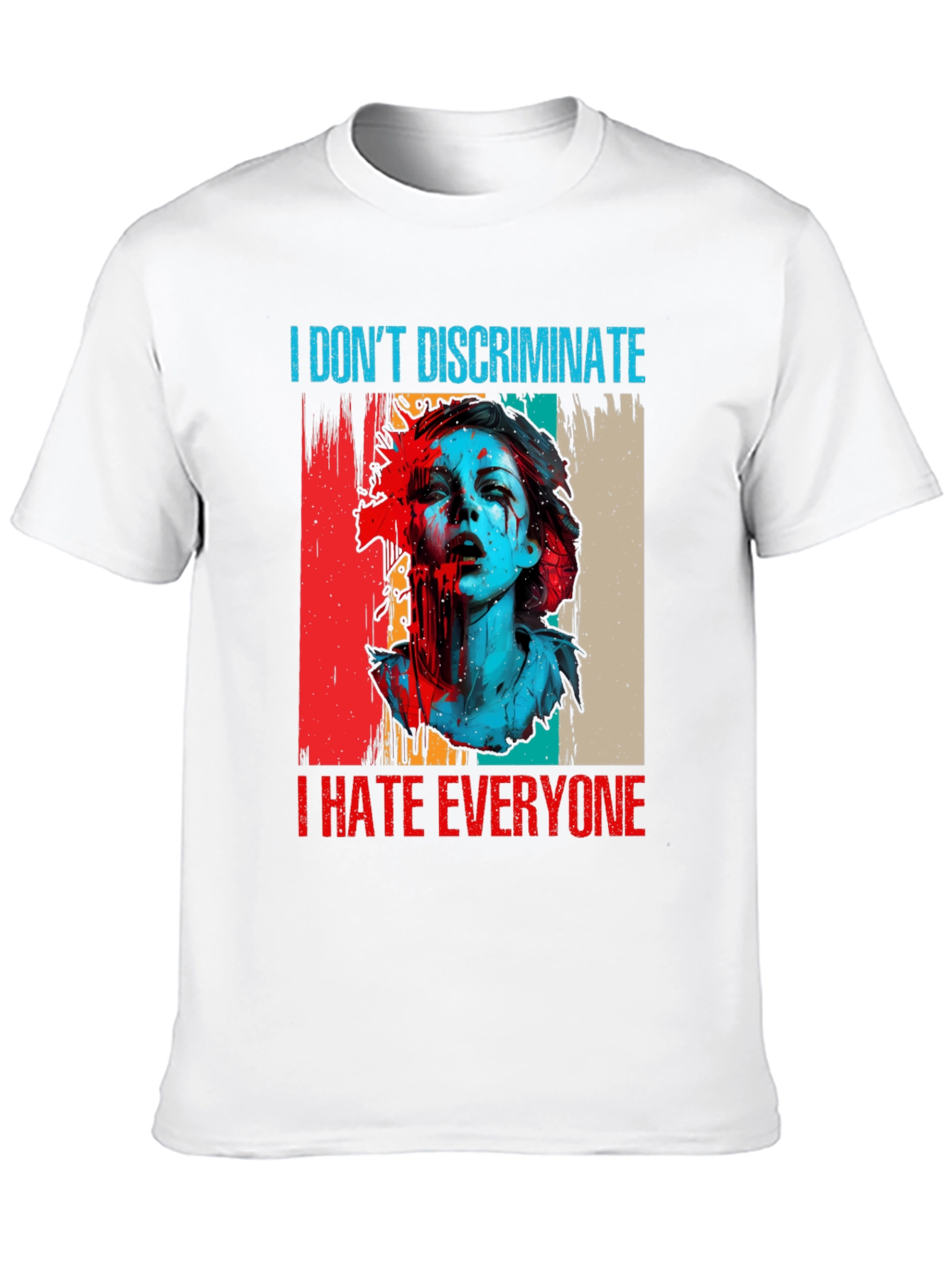 Black I Hate Everyone Graphic Tee view 10