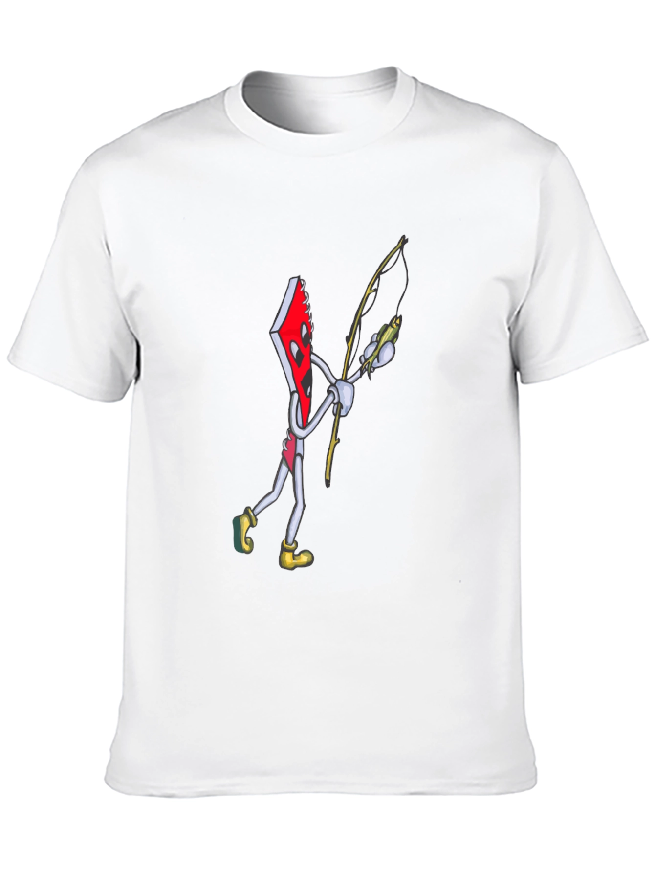 Black Notebook Fishing Cartoon Graphic T-Shirt view 10