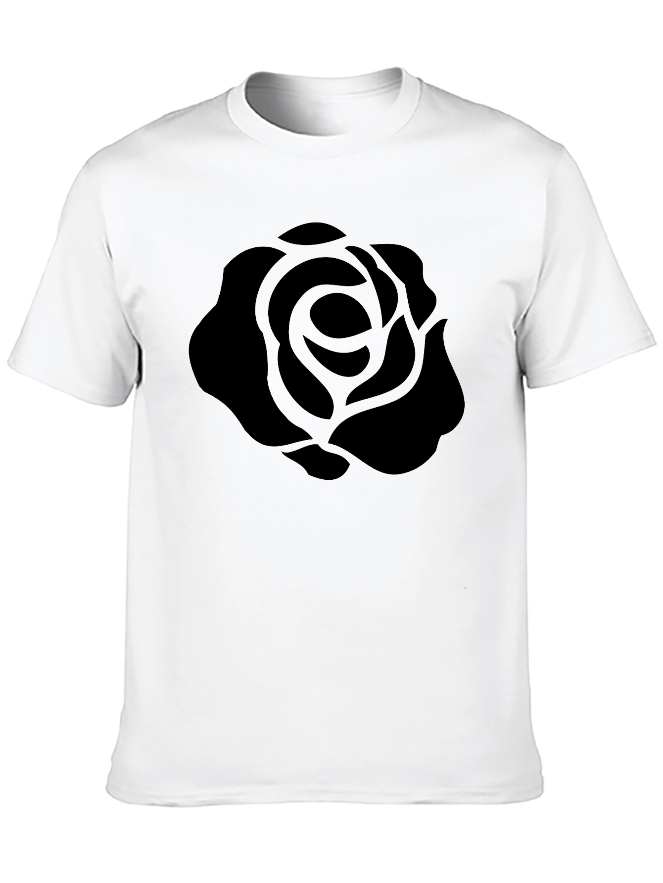 Black Black Rose Graphic T-Shirt - Stylish Men's Tee view 10
