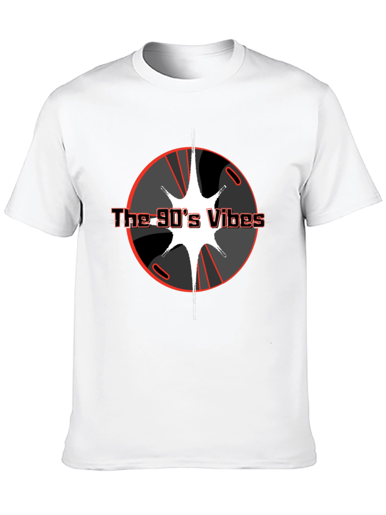 Black The 90's Vibes Graphic T-Shirt view 10