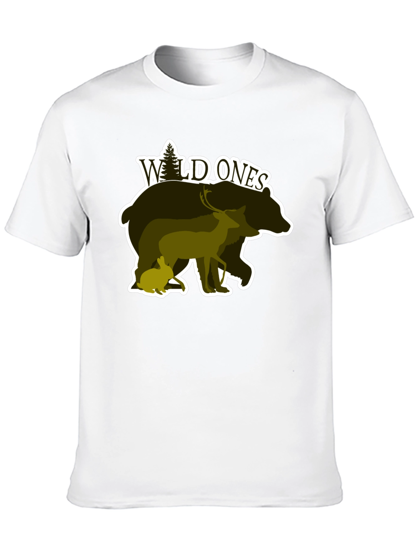 Black Wild Ones Nature Graphic T-Shirt view 10