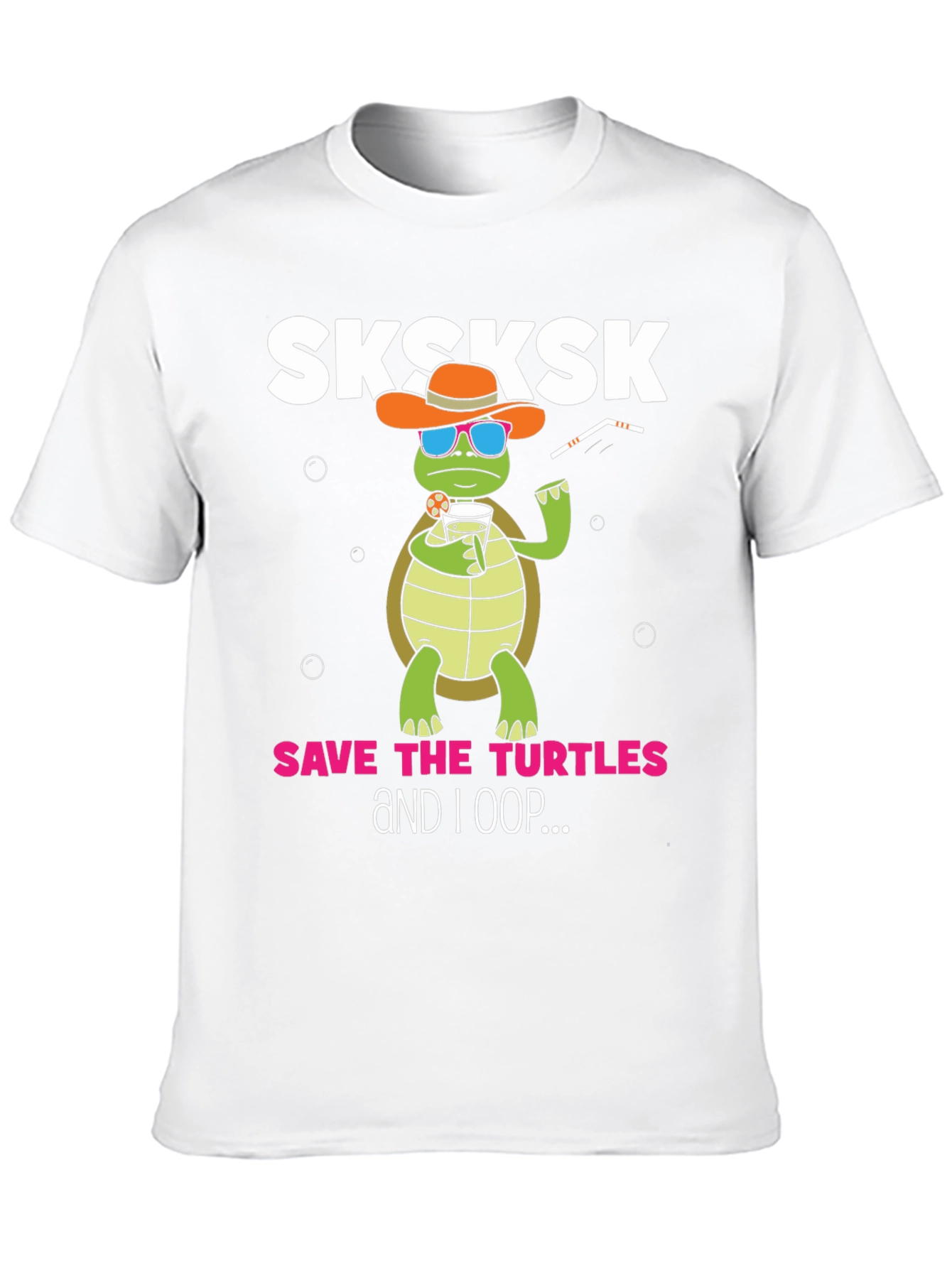 Black Sksksk Save the Turtles Graphic Tee view 10