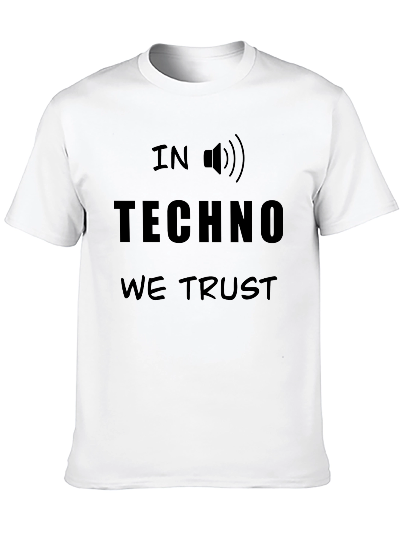 Black In Techno We Trust Black Graphic Tee view 10