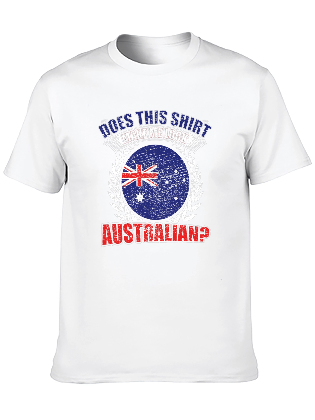 Black Australian Flag Graphic T-Shirt - Funny Novelty Tee view 10