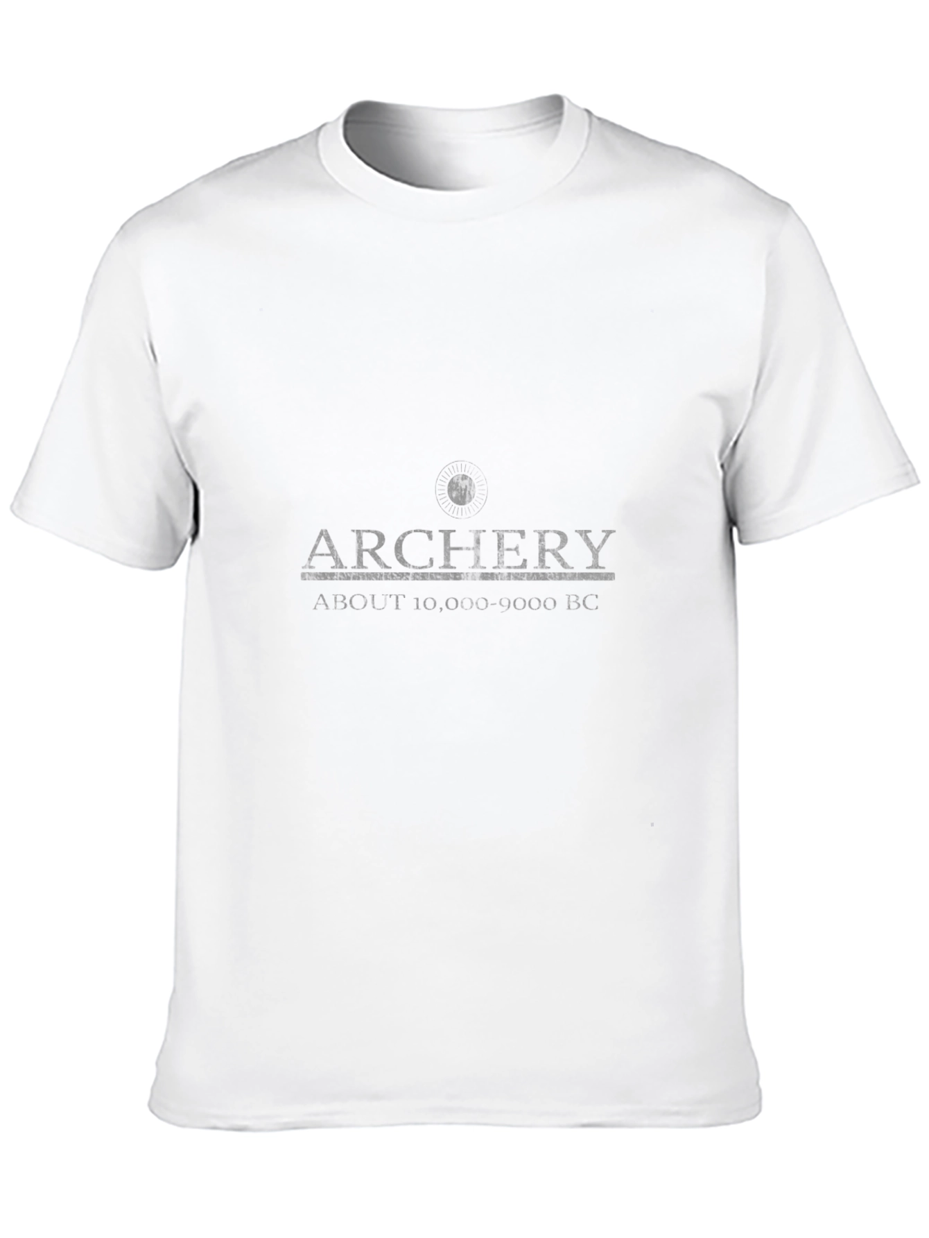 Black Archery Graphic Tee -  Black Cotton Casual T-Shirt view 10