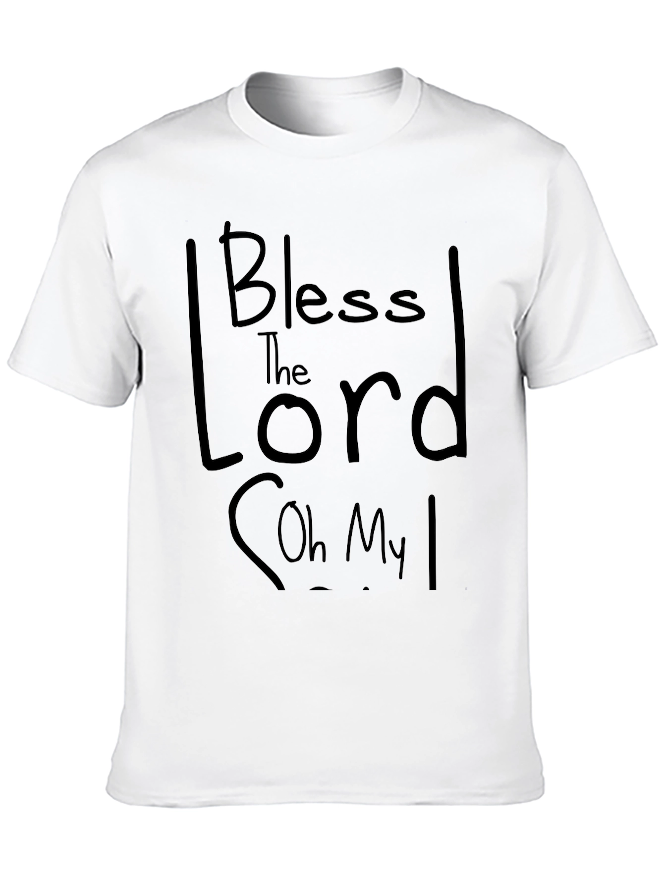 Black Bless the Lord T-Shirt - Religious Graphic Tee view 10