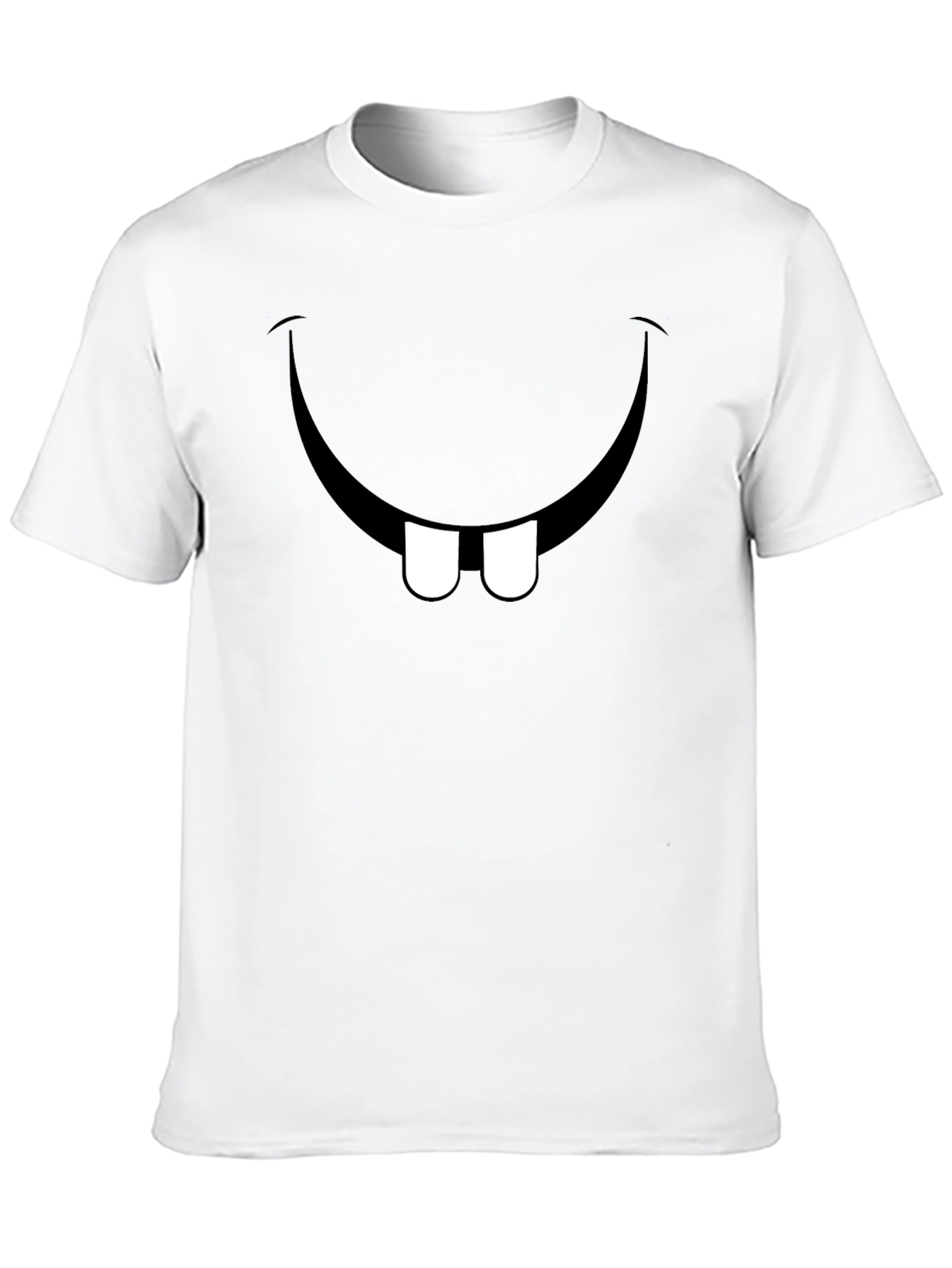 Black Funny Toothy Smile Black T-Shirt view 10