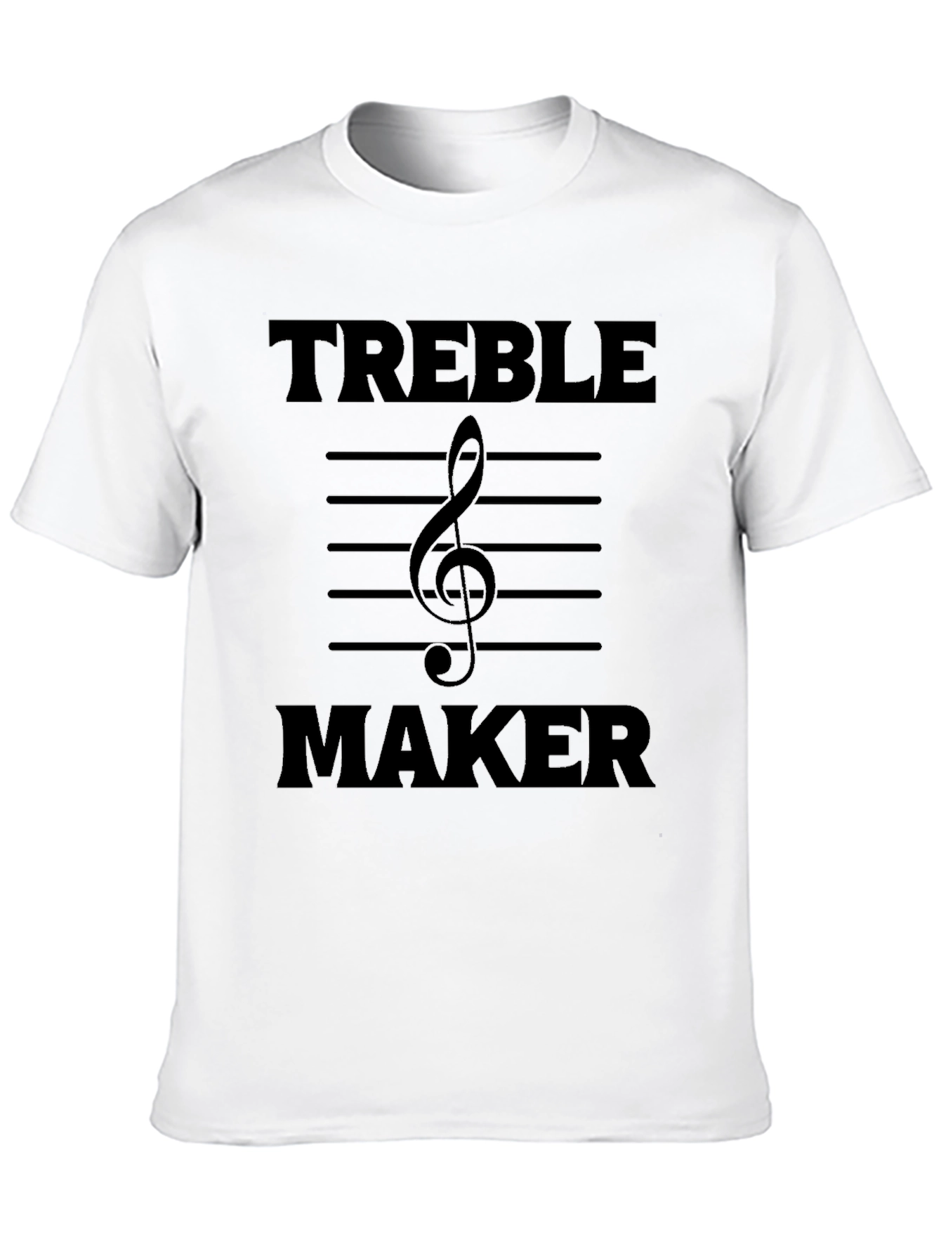 Black Treble Maker T-Shirt - Music Lover Tee view 10