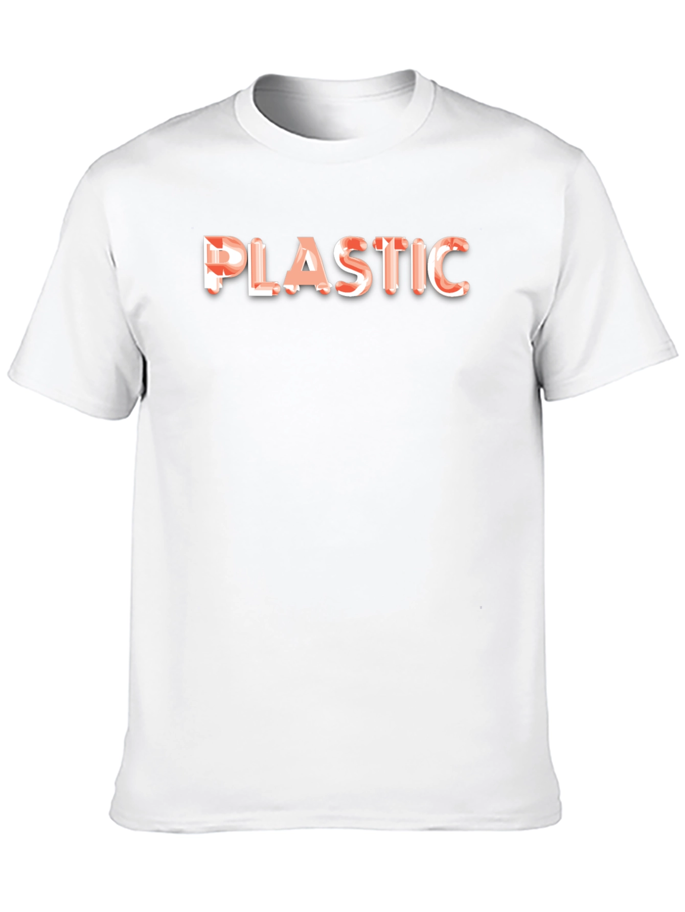 Black Plastic Graphic Tee - Bold Statement Shirt view 10