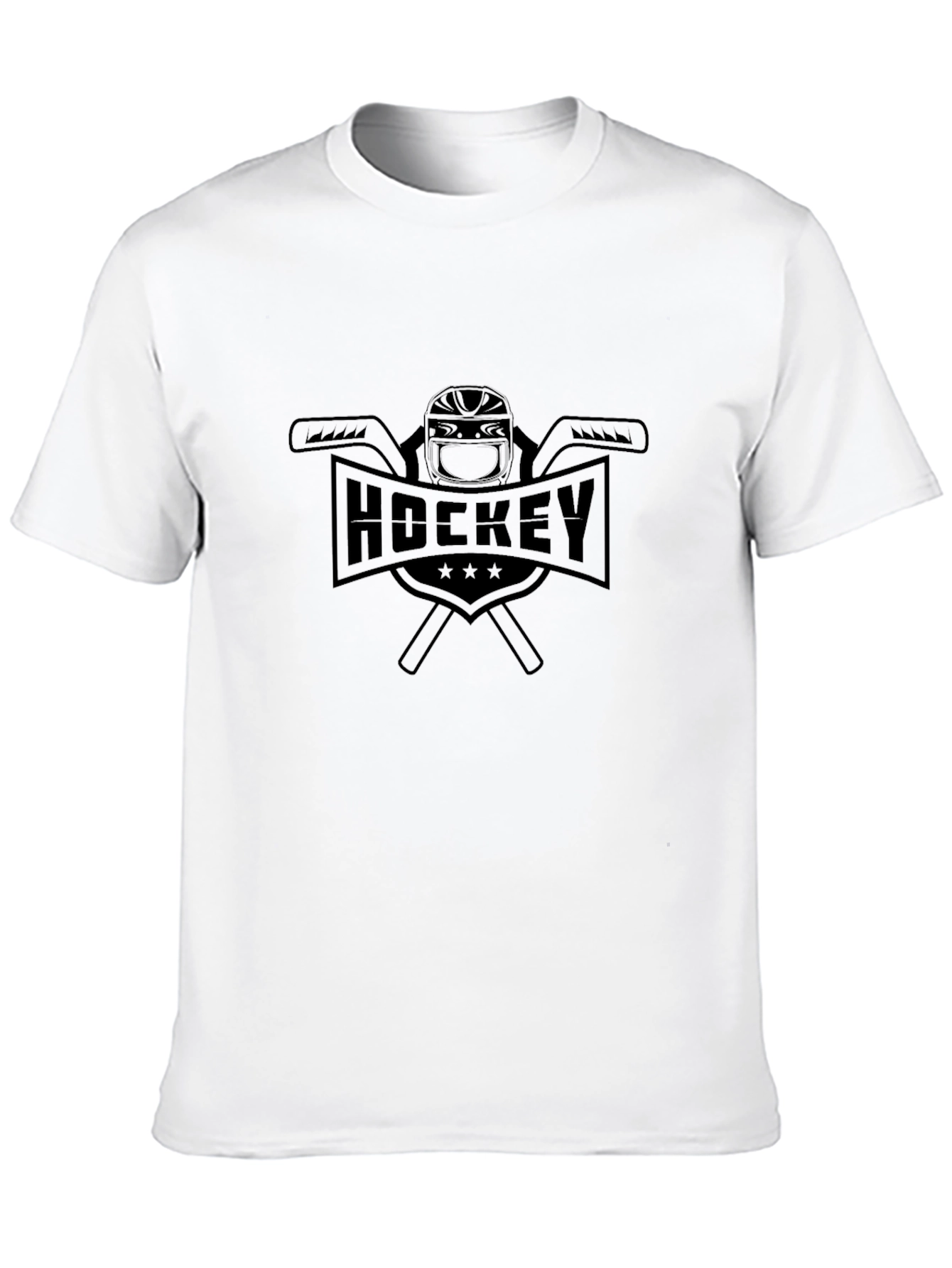 Black Hockey Graphic T-Shirt - Classic Sportswear Tee view 10