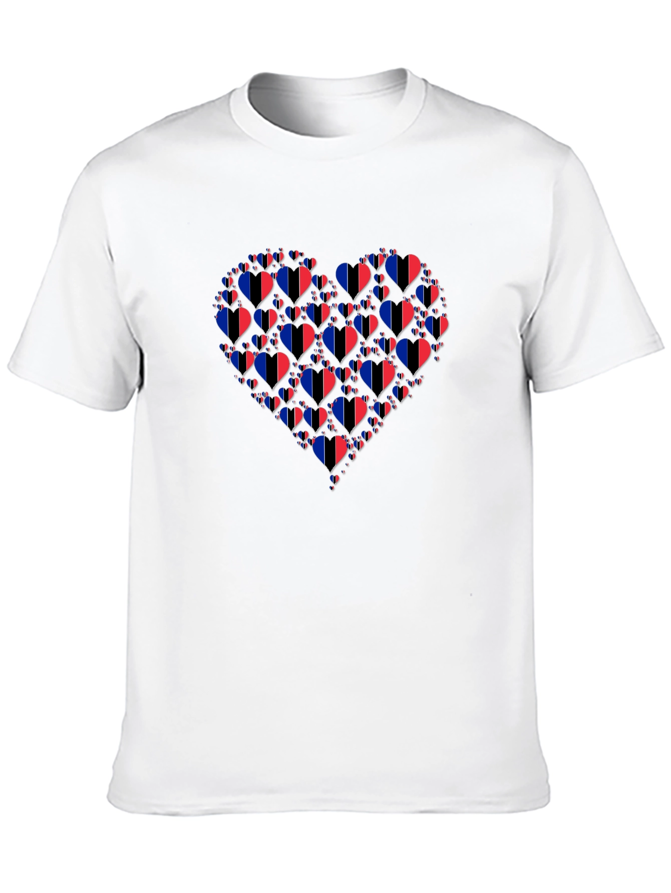 Black Heart Flag T-Shirt - Stylish Graphic Tee for Everyday Wear view 10