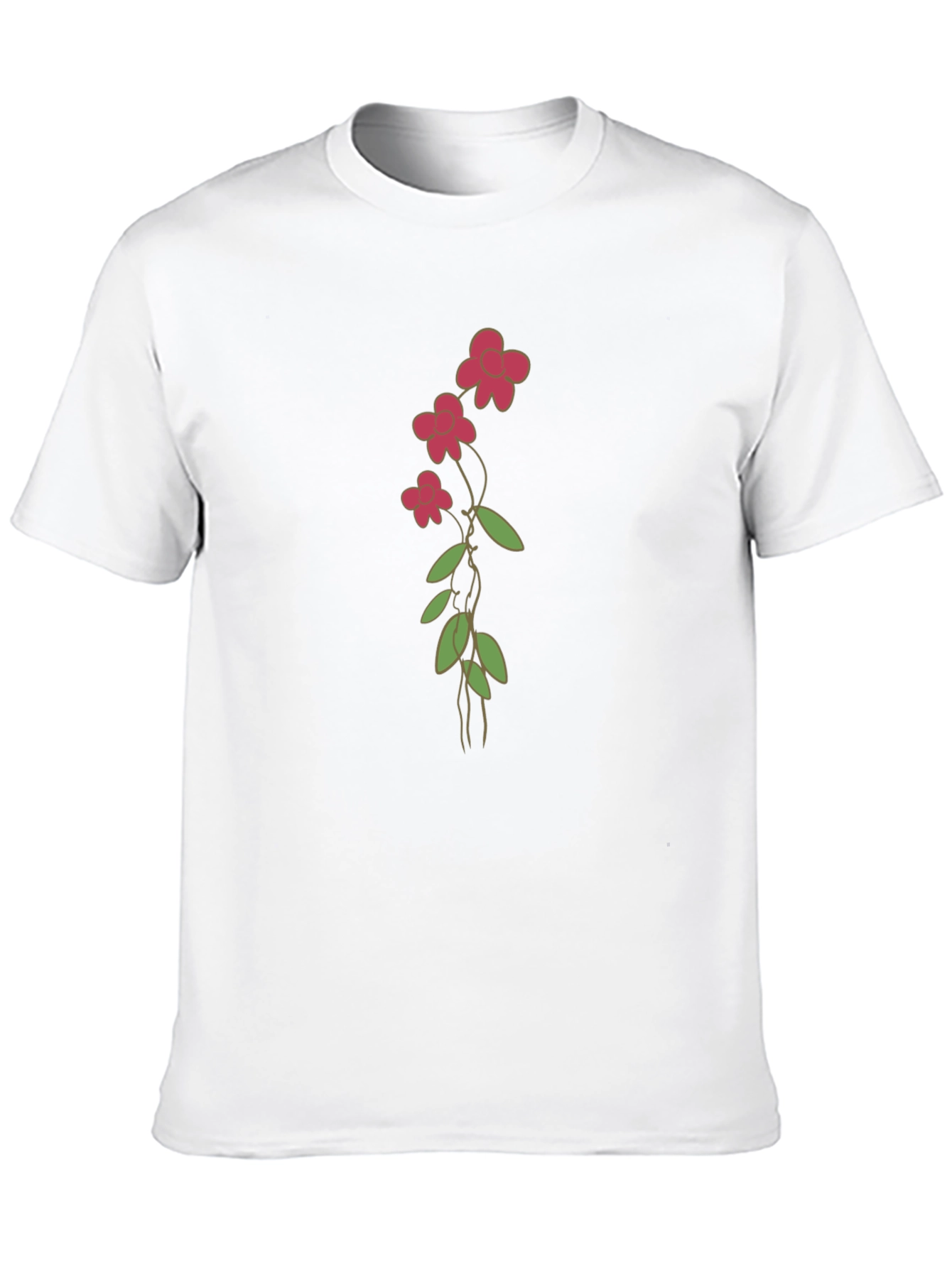 Black Floral Print Black Casual T-Shirt view 10