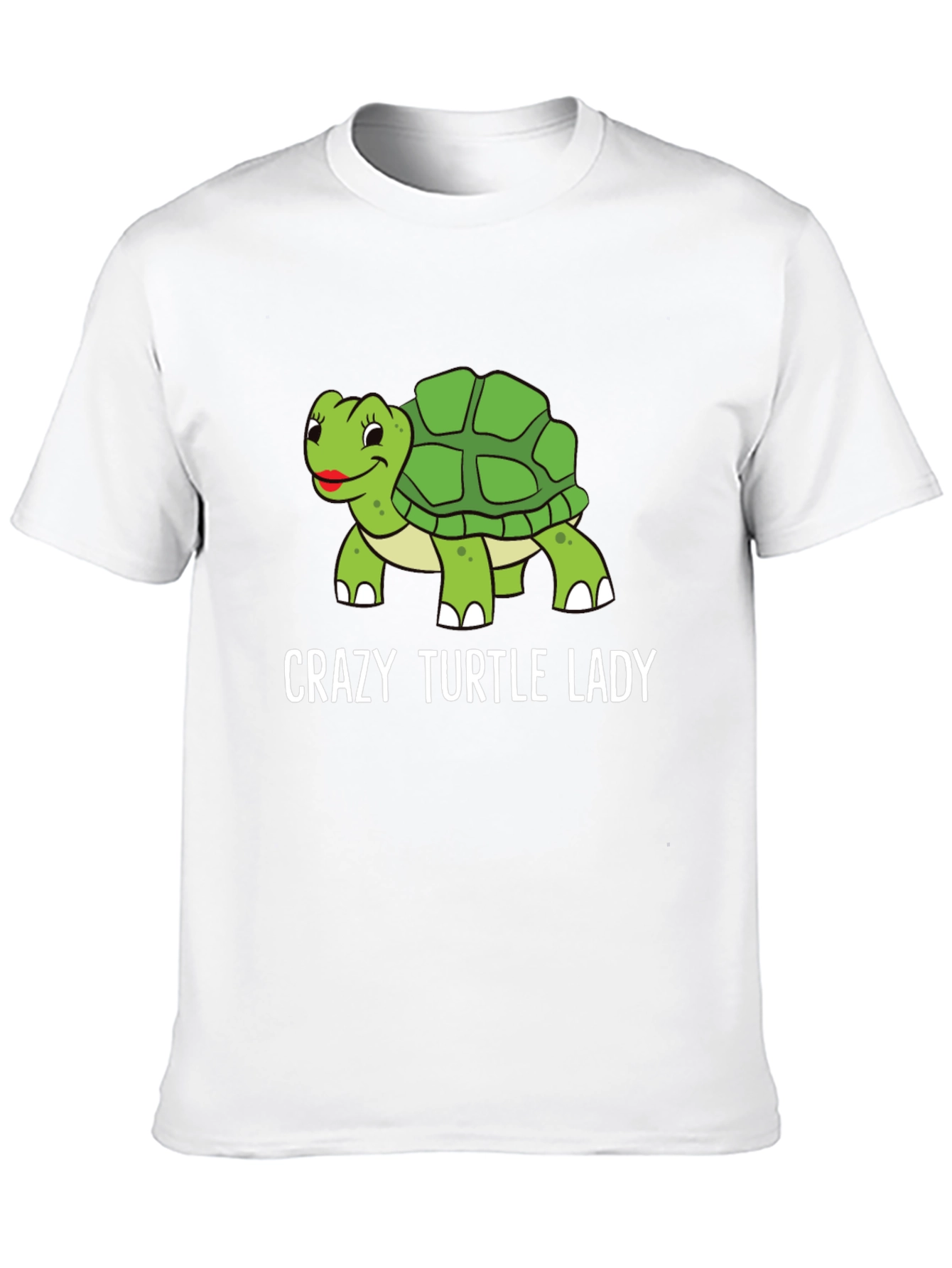 Black Crazy Turtle Lady T-Shirt - Funny Turtle Lover Tee view 10