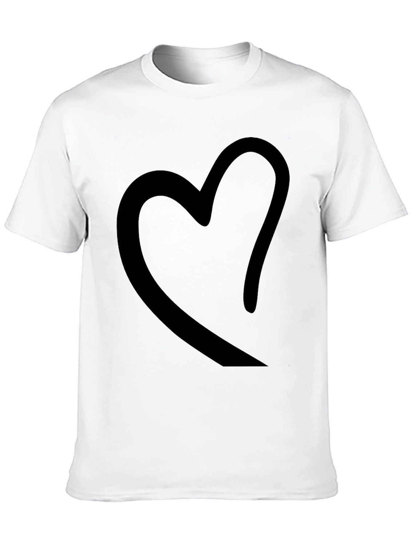 Black Heart Graphic Black T-Shirt view 10