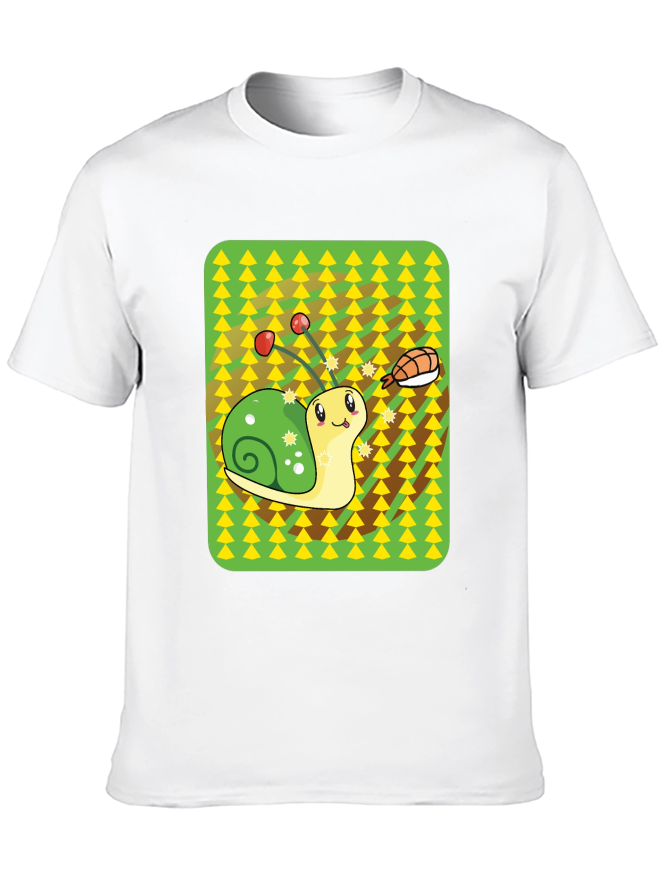 Black Snail Sushi Graphic Tee - Novelty T-Shirt view 10