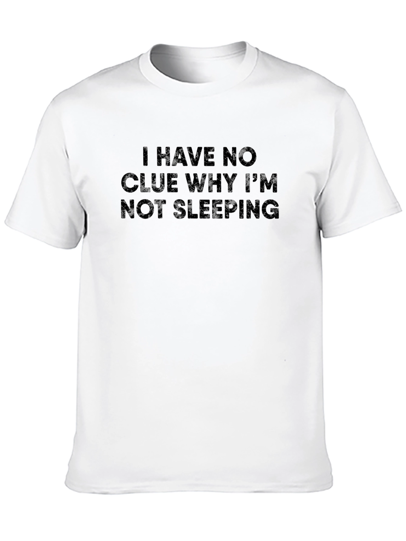 Black Humorous "I Have No Clue" T-Shirt view 10